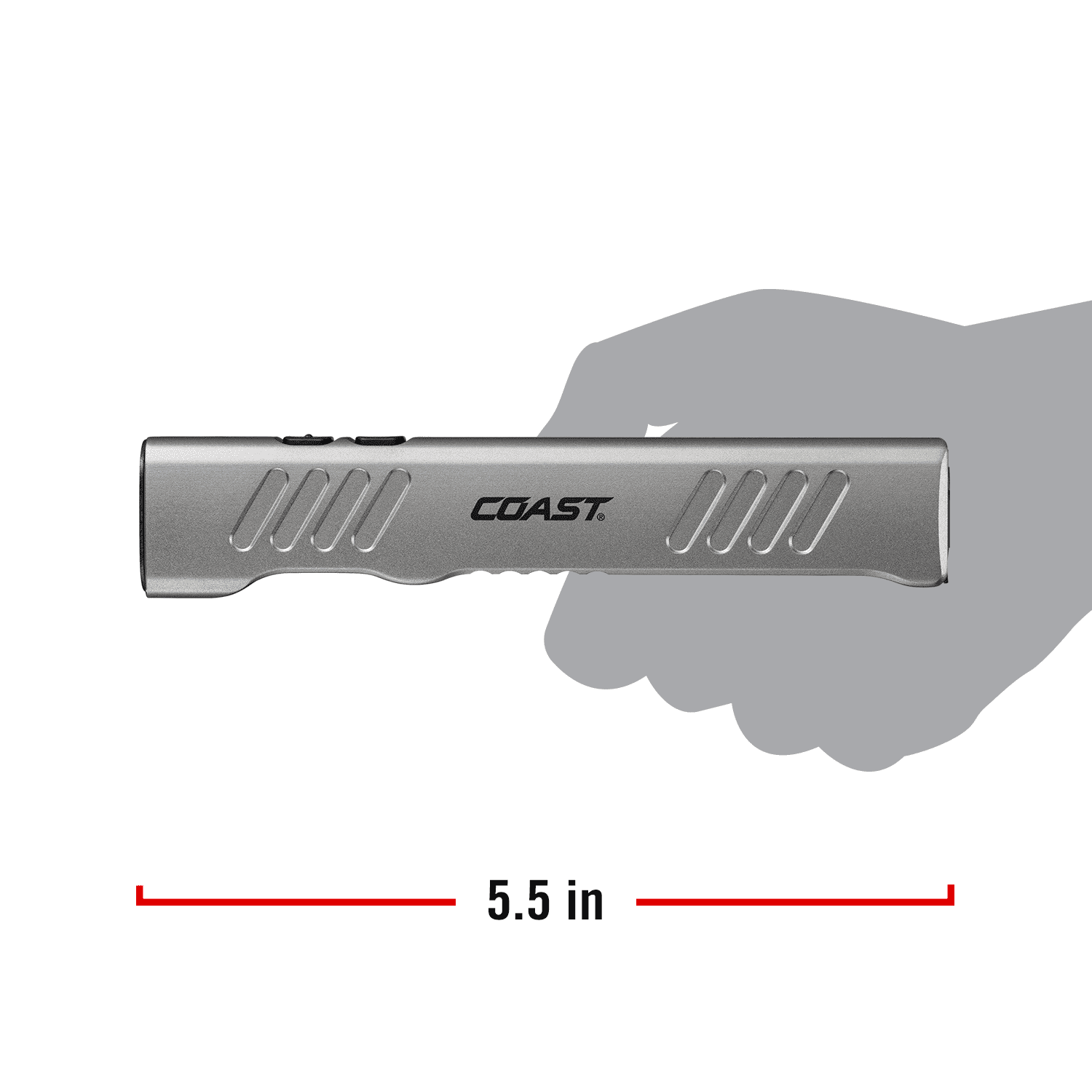 COAST SLAYER 1150 Lumen Rechargeable LED Flashlight – USB-C, Dual Optic, Waterproof - Image 10