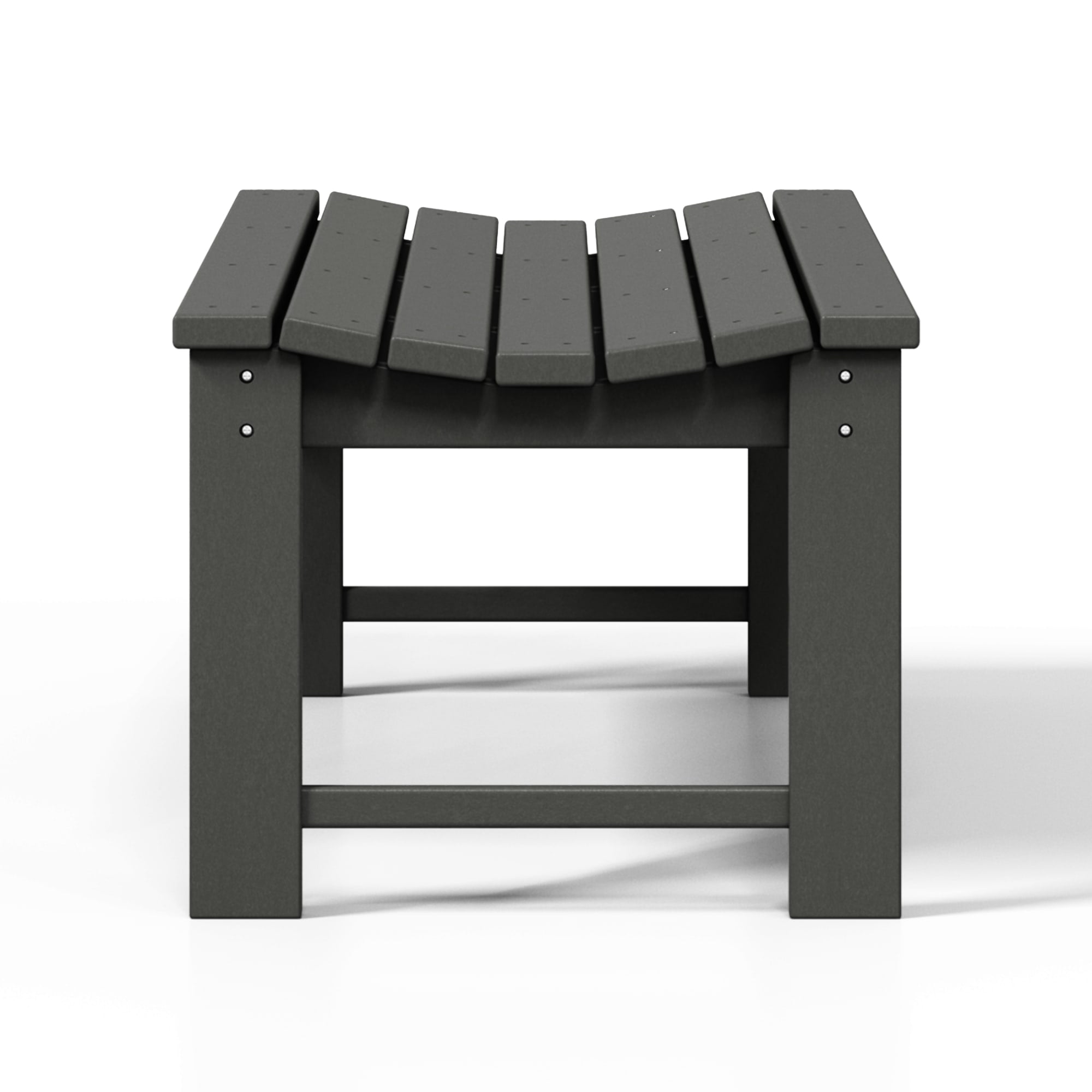 WestinTrends Malibu 46" length backless Outdoor Garden Bench, Gray - Image 14