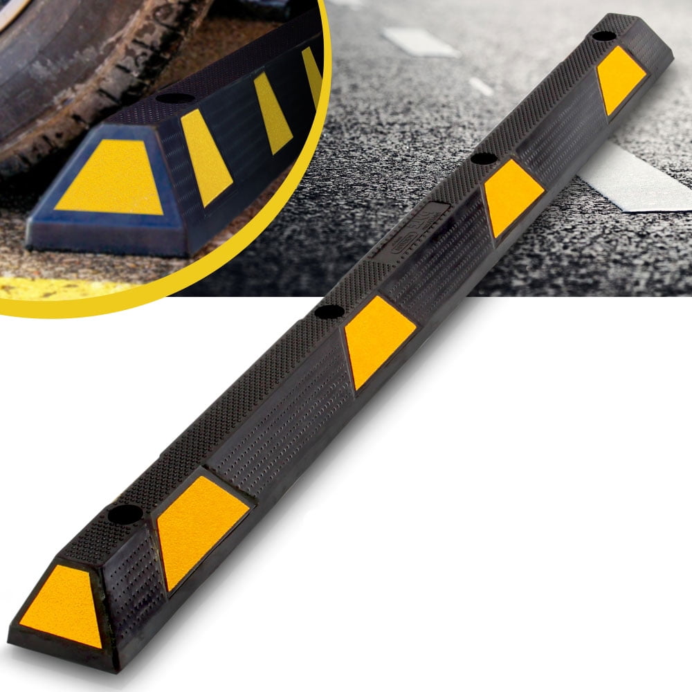 Pyle PCRSTP14 72" Car/Truck Vehicle Driveway Parking Wheel Stop Block (2 Pack) - Image 7