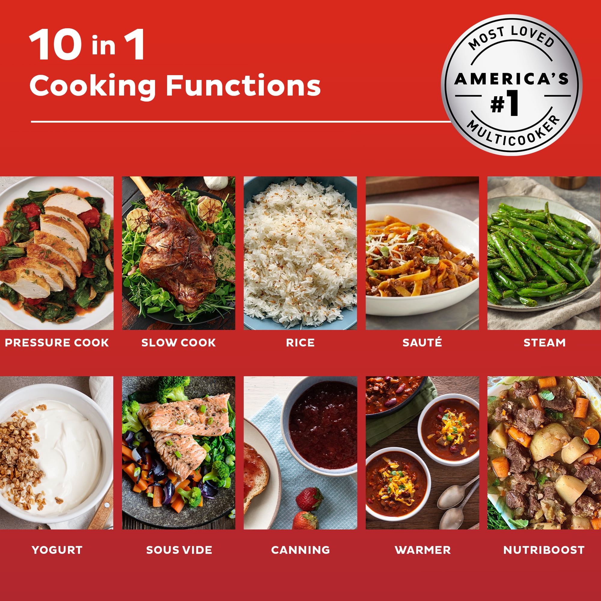 Instant Pot 6QT Pro Plus 10-in-1 Multi-CookerPressure Cooker, Slow Cooker, Rice Cooker, Steamer, Sauté Pan, Yogurt Maker, Warmer, Canning Pot, Sous Vide, Includes App with Over 800 Recipes, 6 Quart - Image 9