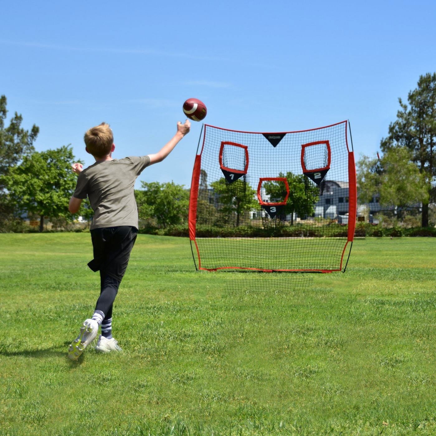 GoSports 8' x 8' Football Throwing Net - Improve QB Throwing Accuracy - Image 2