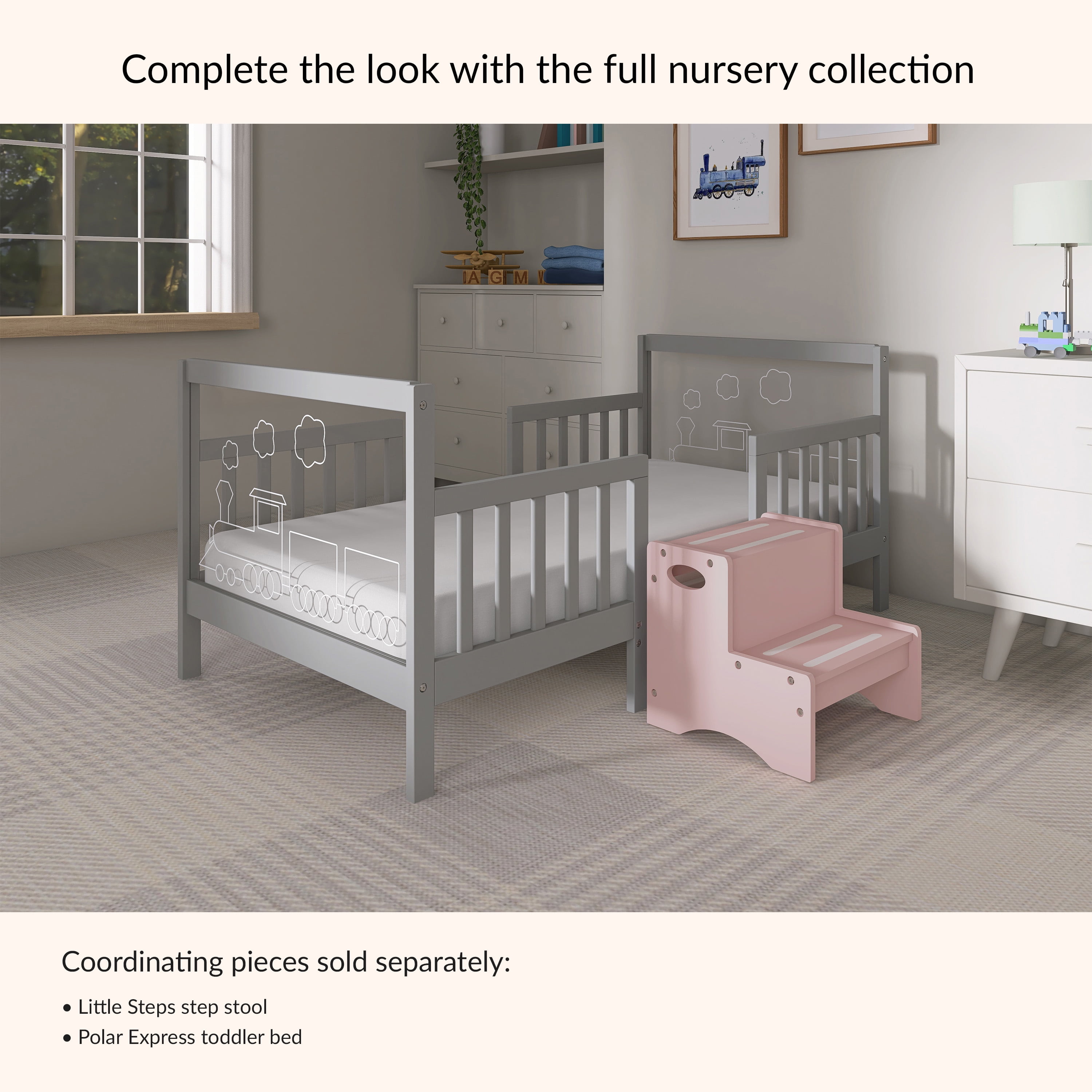 Dream On Me Polar Express Toddler Bed In Cool Grey - Image 5