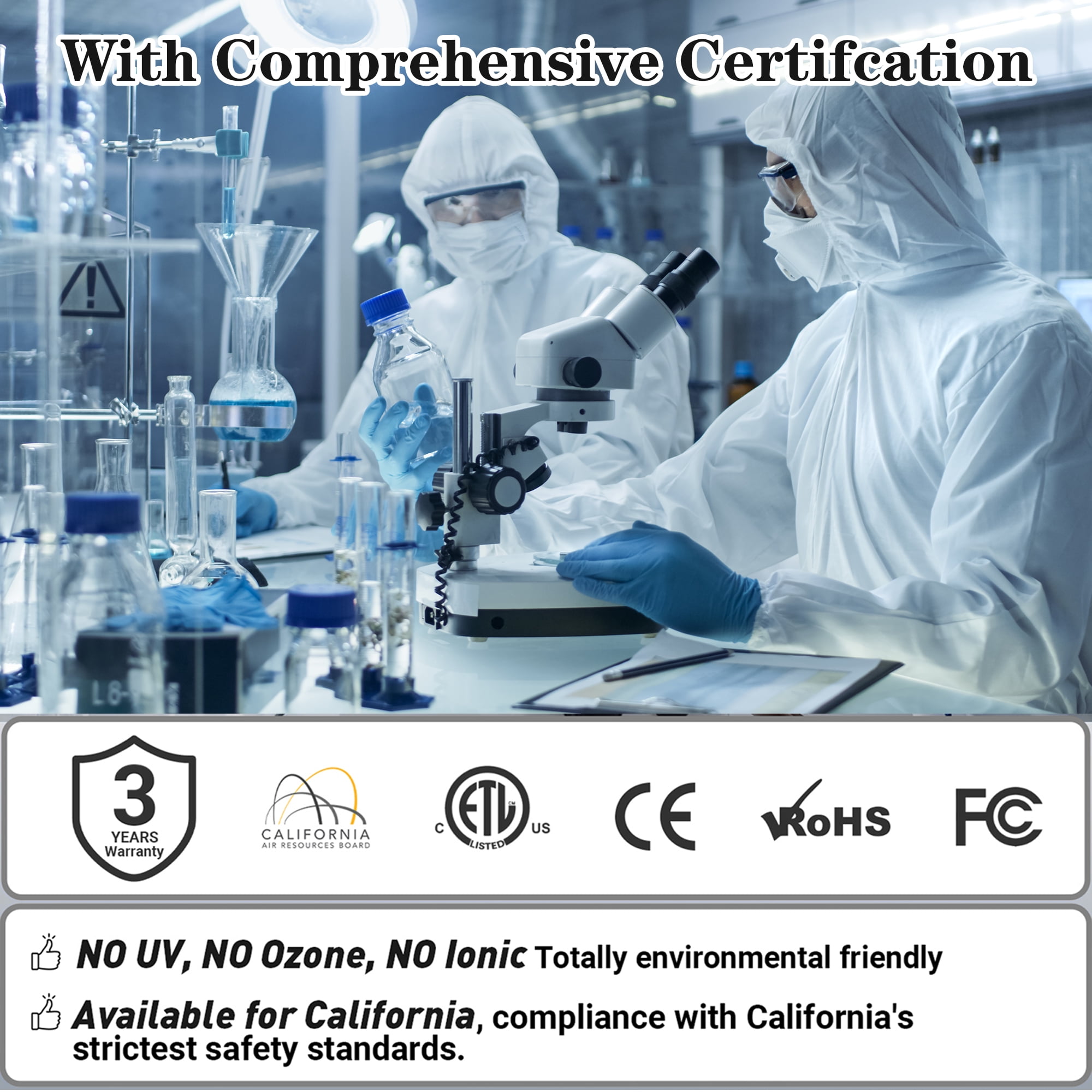 AIRFIRE Air Purifier, AP202 HEPA Air Purifiers for allergies & asthma, Wildfire, Pet Fur, Pollen, 1 PCS, White - Image 5