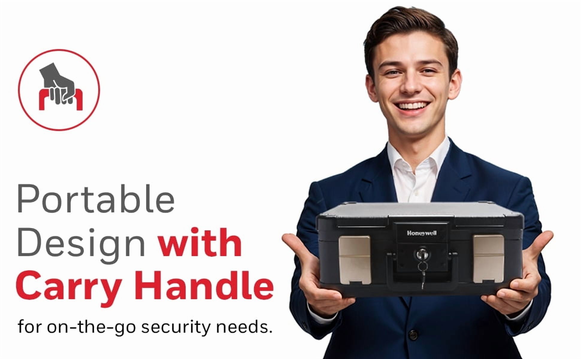 Honeywell Safes Waterproof 30-Minute Fire Chest Key Lock, Fits A4 and Legal Size 0.24 Cu ft. 1103 - Image 14