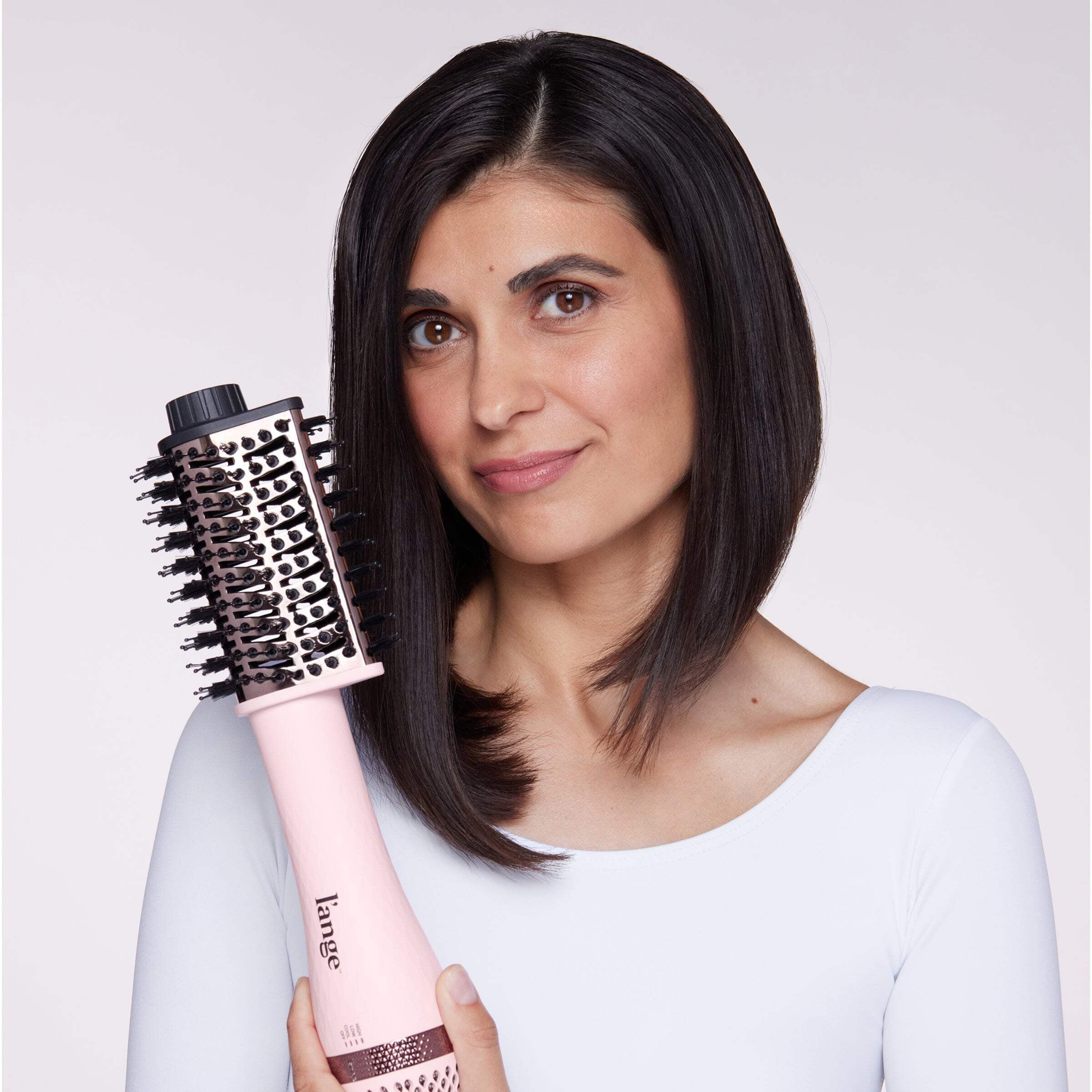 L'ange Hair Le Volume Elevé 65MM 2-in-1 Titanium Brush Dryer, 3 Heat Settings, 360° Vented Airflow, Bllush - Image 6