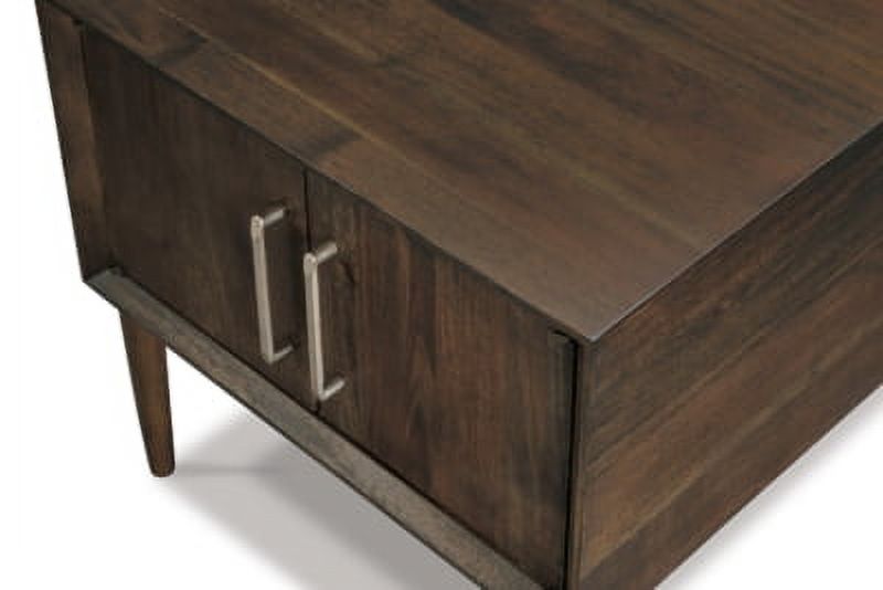 Signature Design by Ashley Contemporary Kisper End Table Dark Brown - Image 9