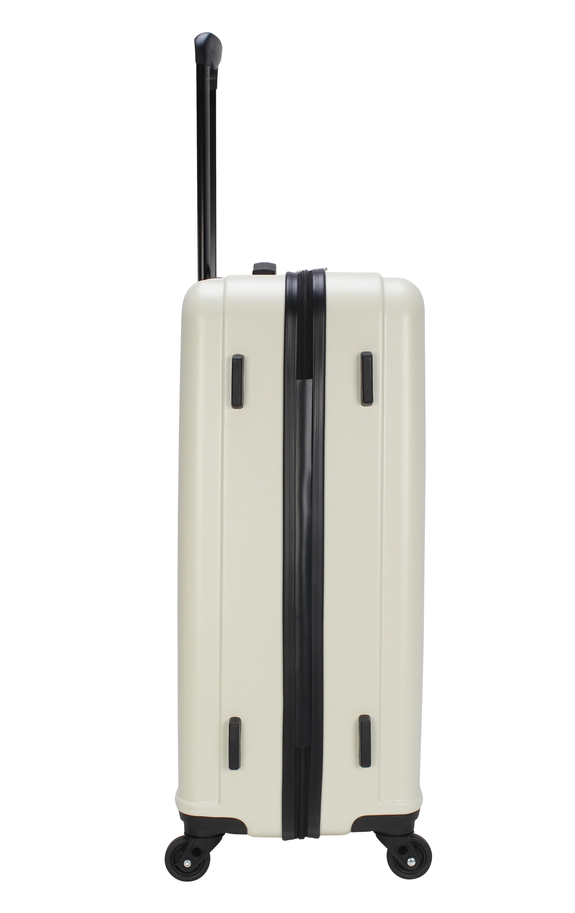 Moda ABS Hard Side 3 Piece Luggage Set, Includes 28-inch and 24-inch Checked and 20-inch Carry-on Luggage, White - Image 9