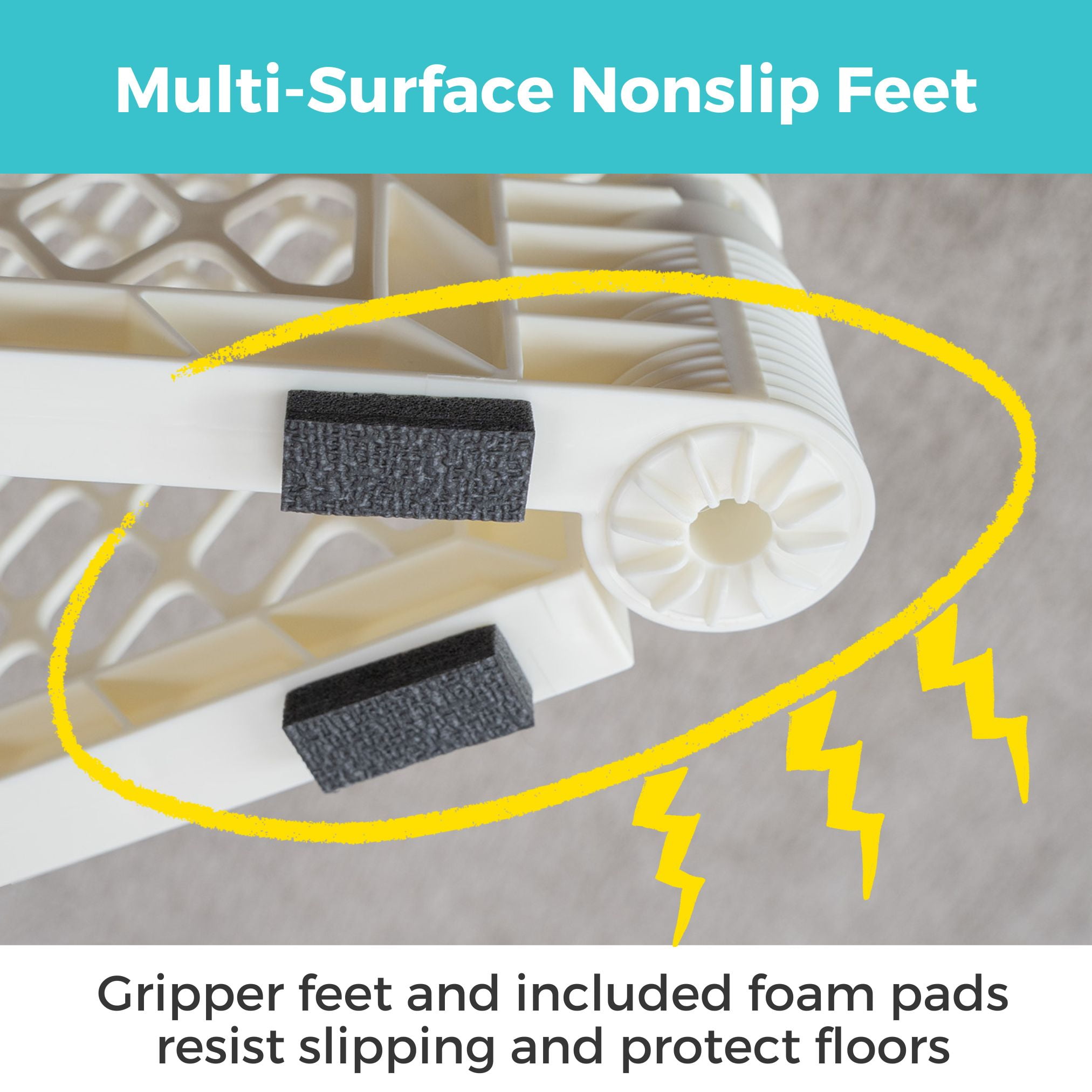 Toddleroo Superyard Ultimate 8-Panel Portable Indoor & Outdoor Baby Play Yard, Ivory - Image 3