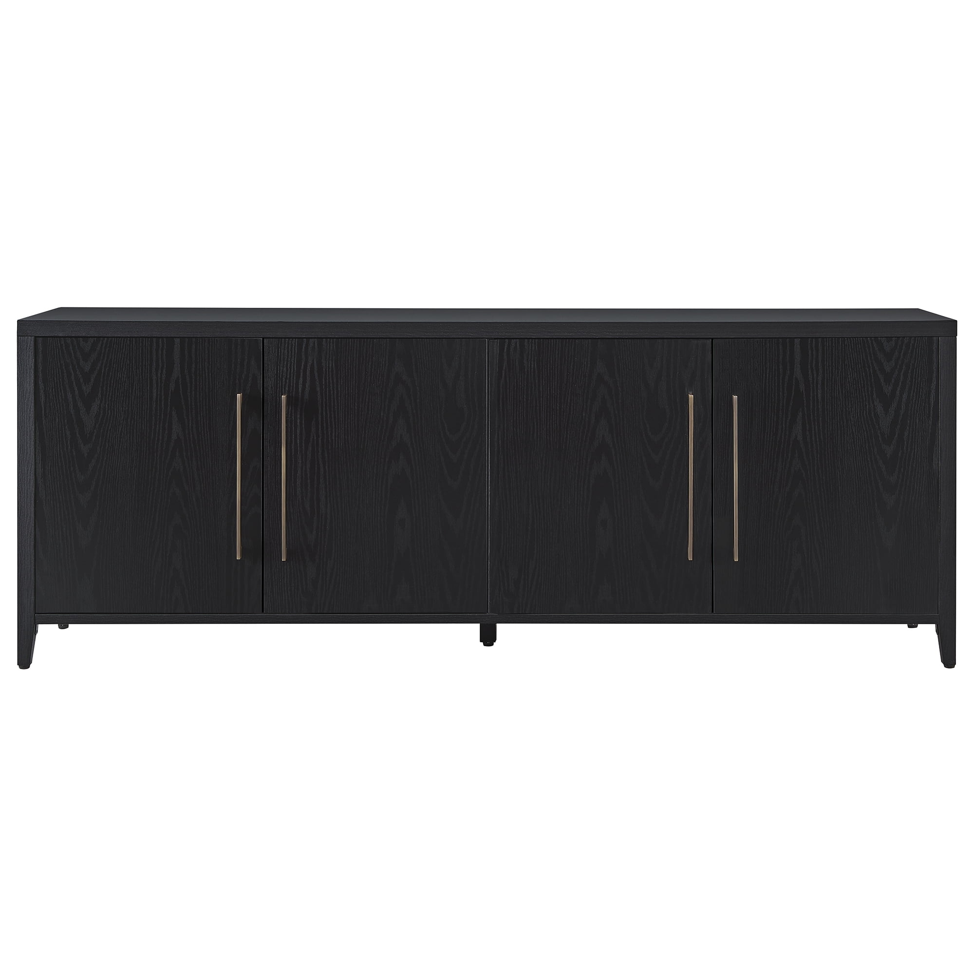 Evelyn&Zoe 68" Black Grain TV Stand - Image 7