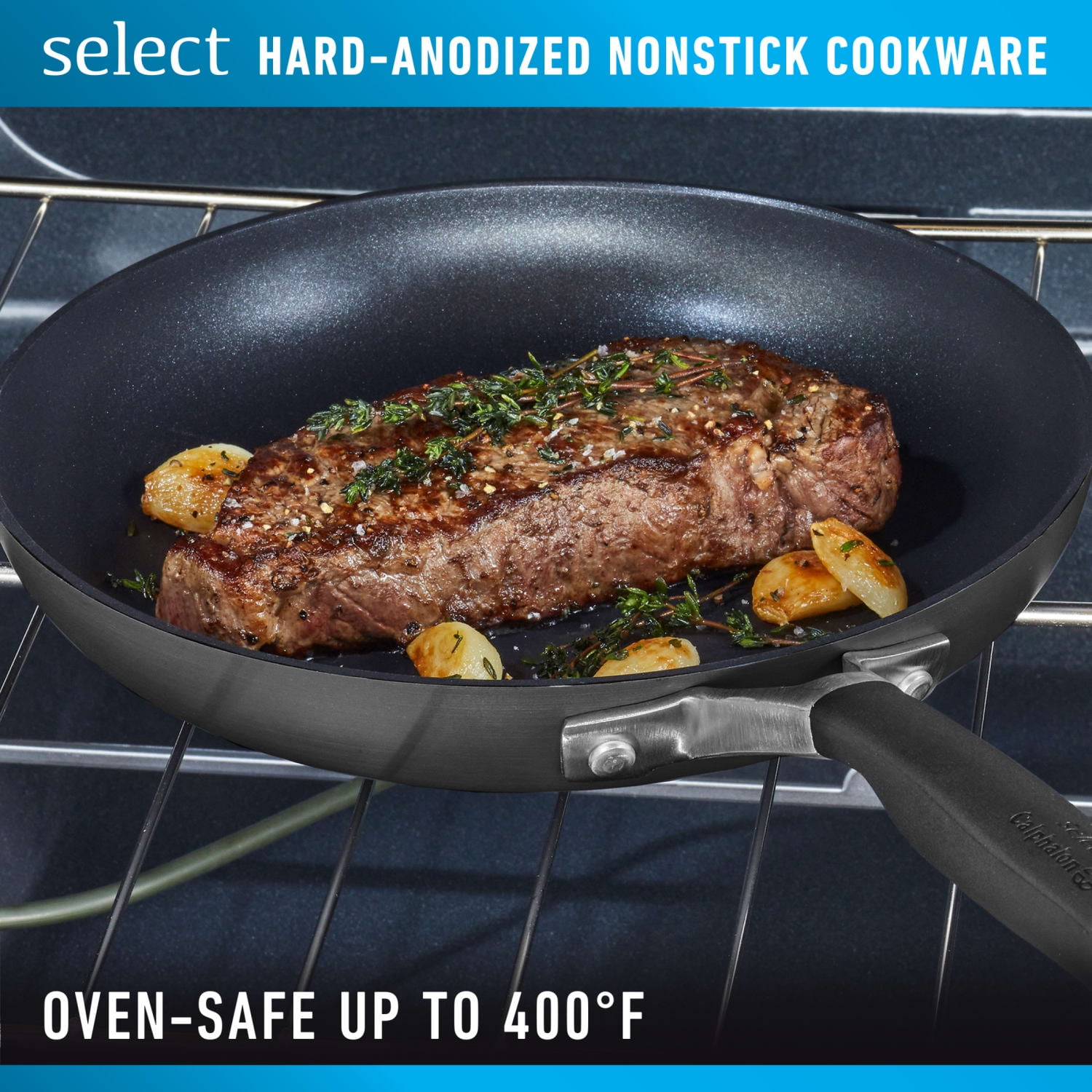 Select by Calphalon Hard-Anodized Nonstick 12" Frying Pan - Image 2