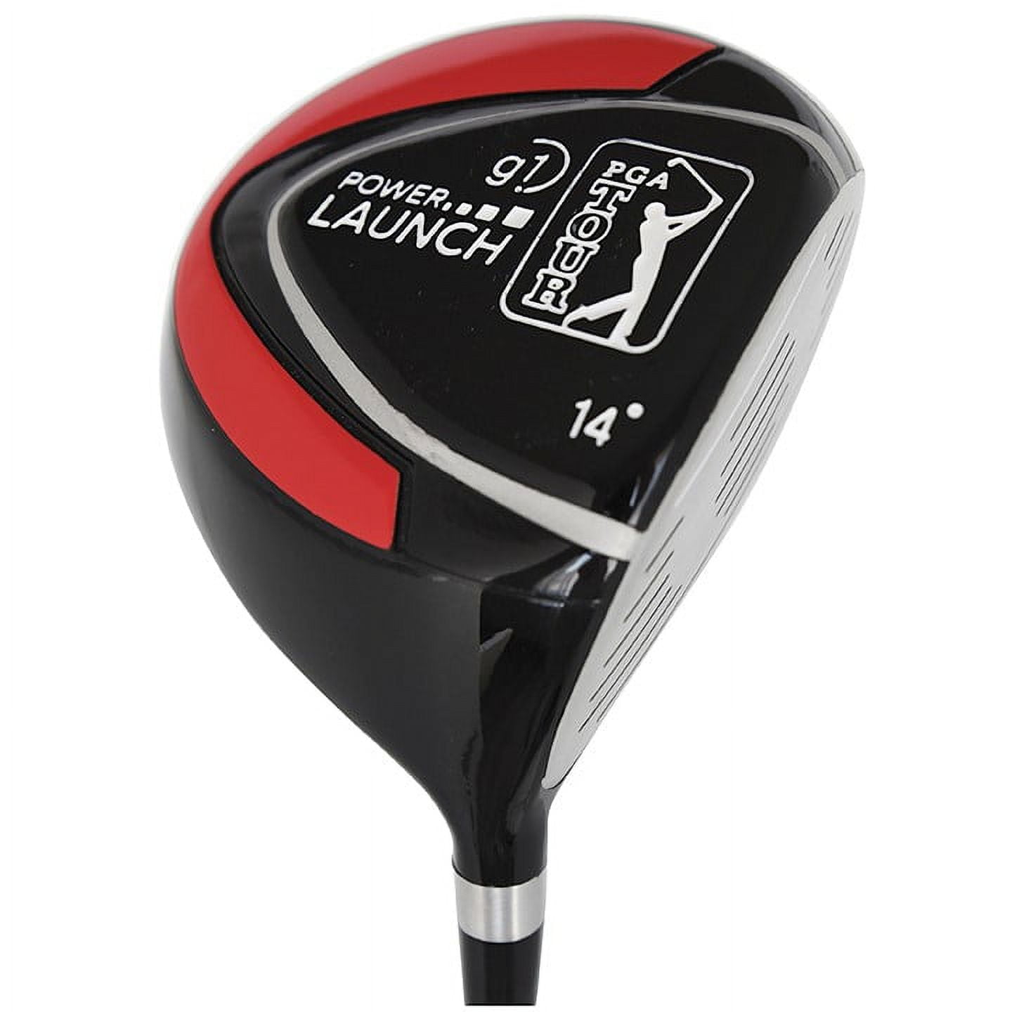 PGA Tour G1 Series Kids Red Golf Club Set With 3 Clubs, Carry Bag & 5 Total Pieces, 4'1"-4'8", Ages 5-8 - Image 7