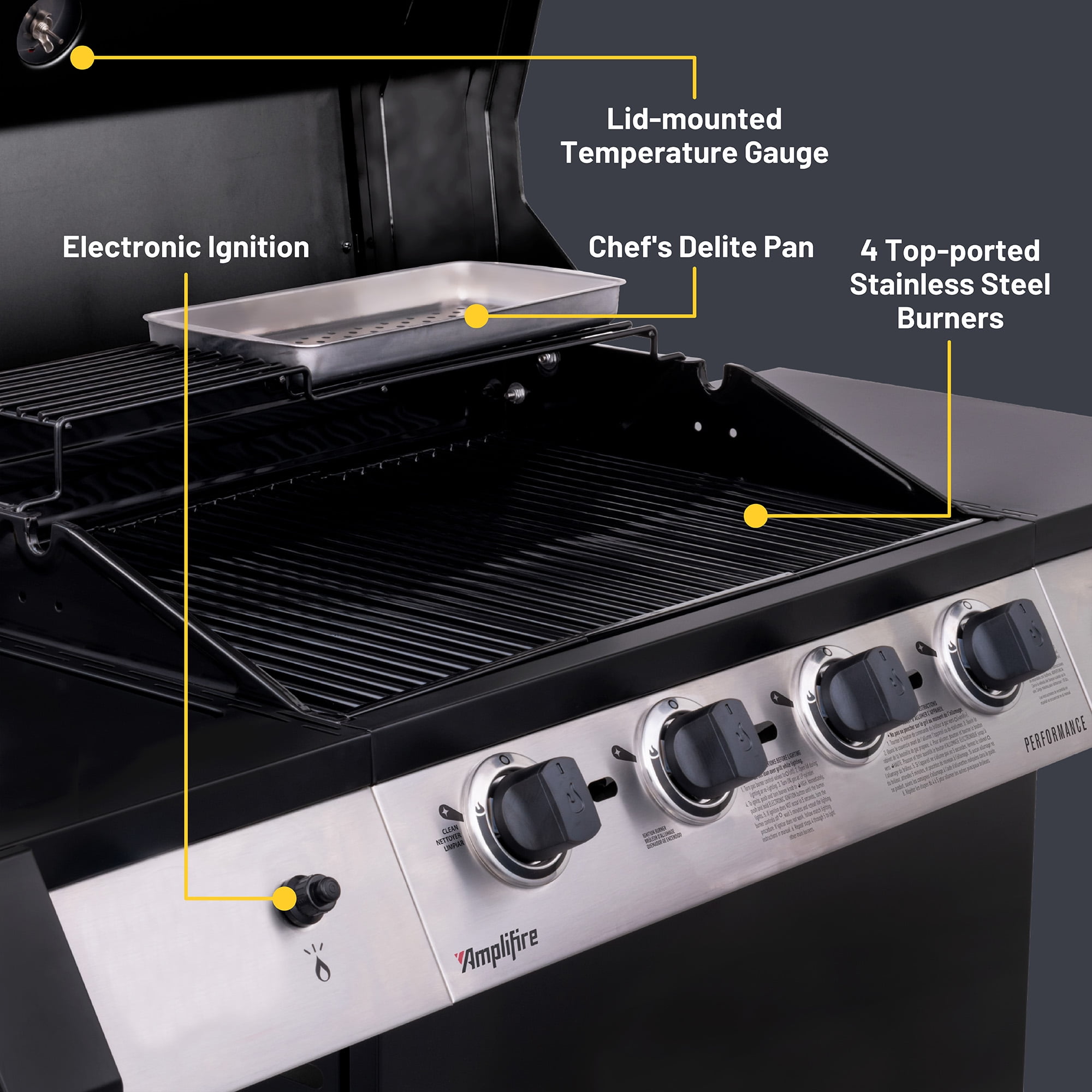 Charbroil® Performance Series™ Amplifire 4-Burner Gas Grill - Image 13