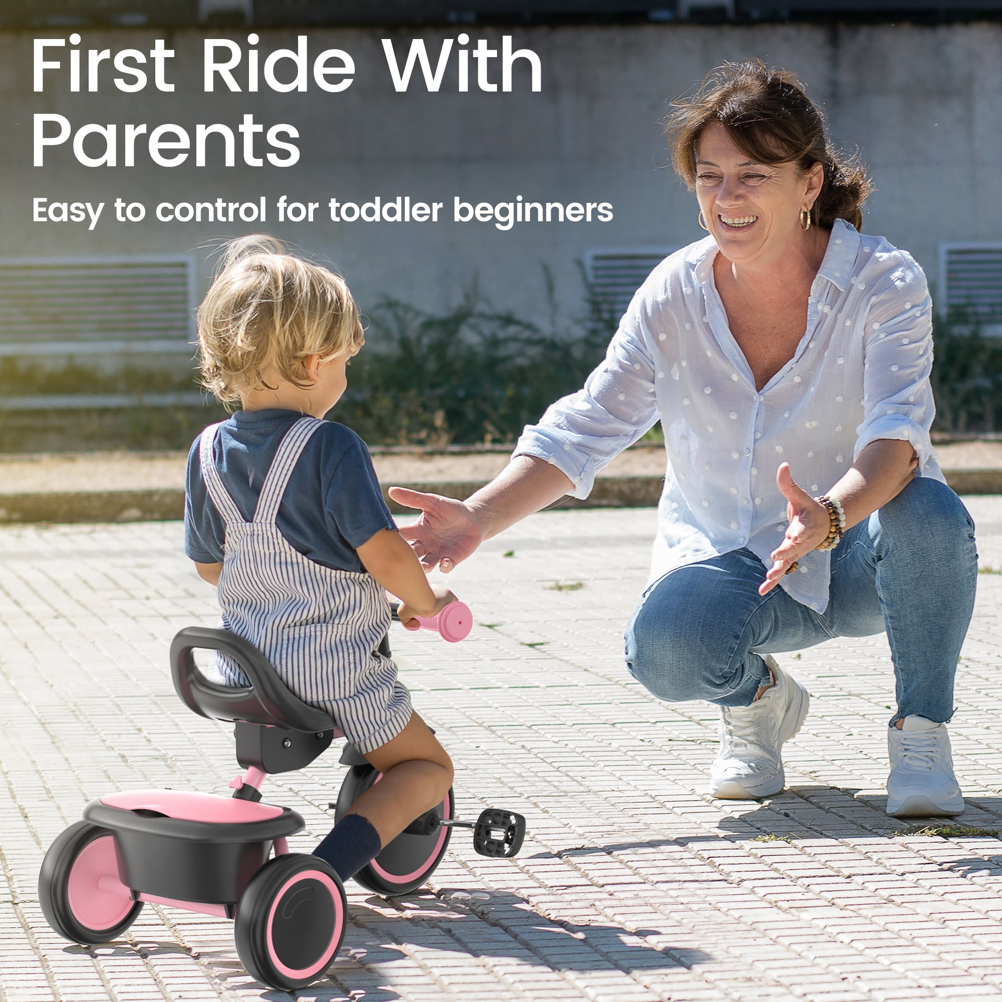 Besrey Toddler Tricycle for Ages 2-5 Years,Kids Trike for Girls and Boys with Bell,Toddler Bike Child Bicycles,Pink - Image 12