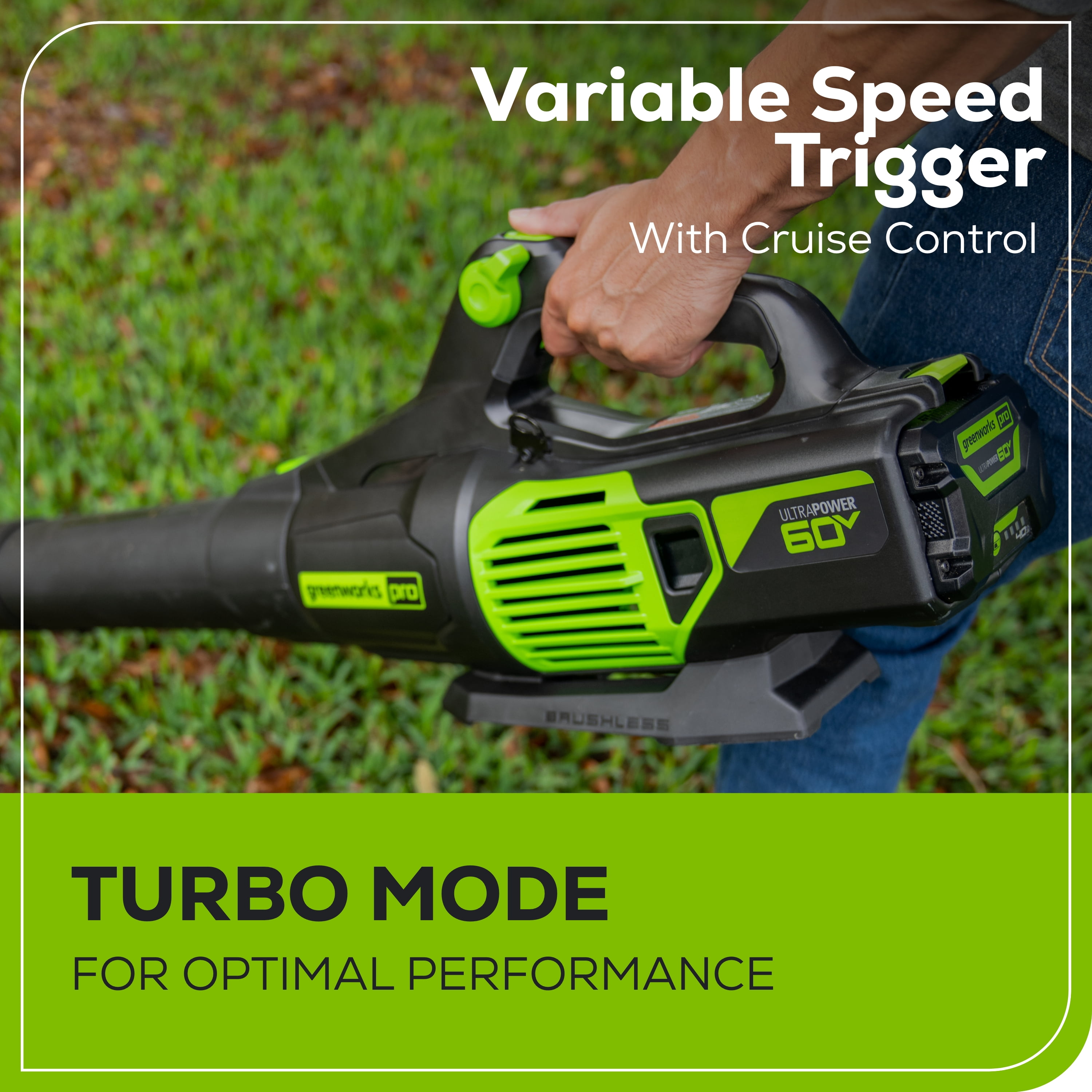 Greenworks 60V 170 mph at 700 Cfm Brushless Leaf Blower, Tool Only 2419502T - Image 11