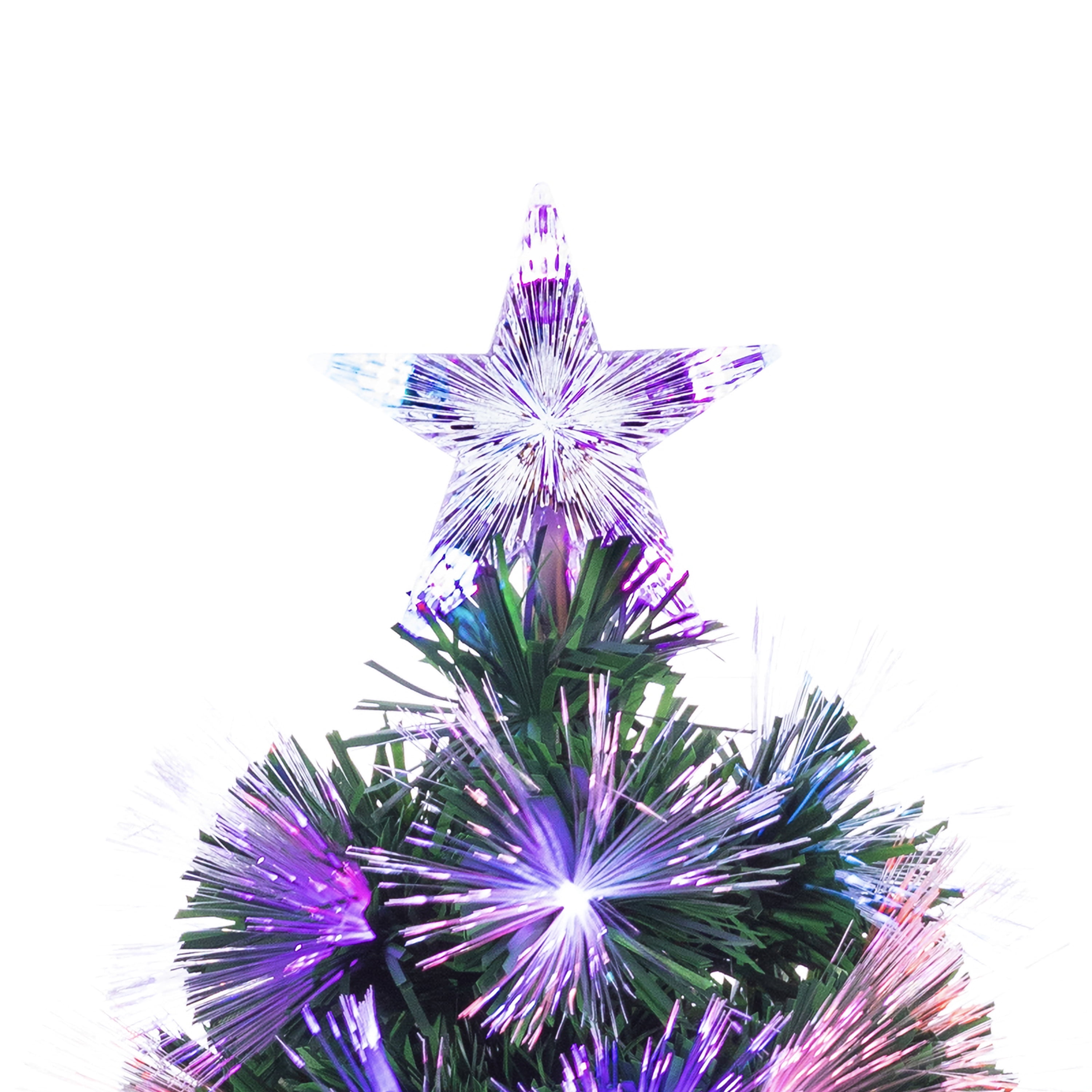 3 ft. Pre Lit Multi Color Changing Fiber Optic Tree - Image 2
