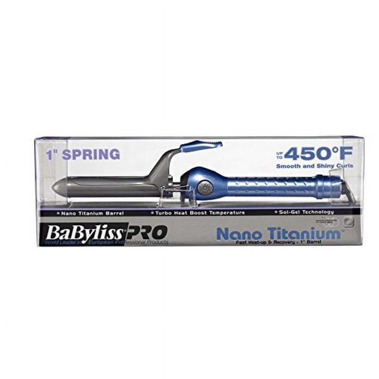 BaBylissPRO Nano Titanium Spring Curling Iron, 1.0" - Image 2