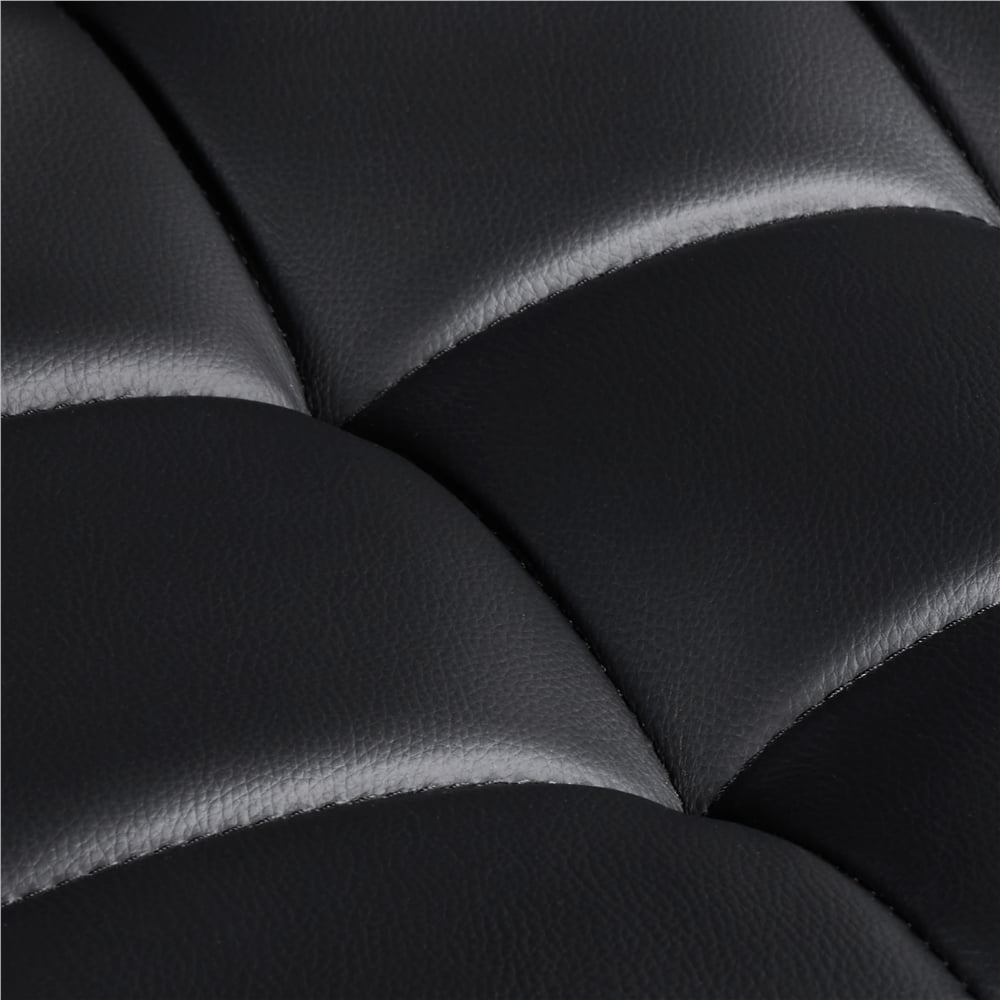 Renwick 2pcs Height Adjustable PU Leather Bar Stools for Living Room Dining Room, Black - Image 3