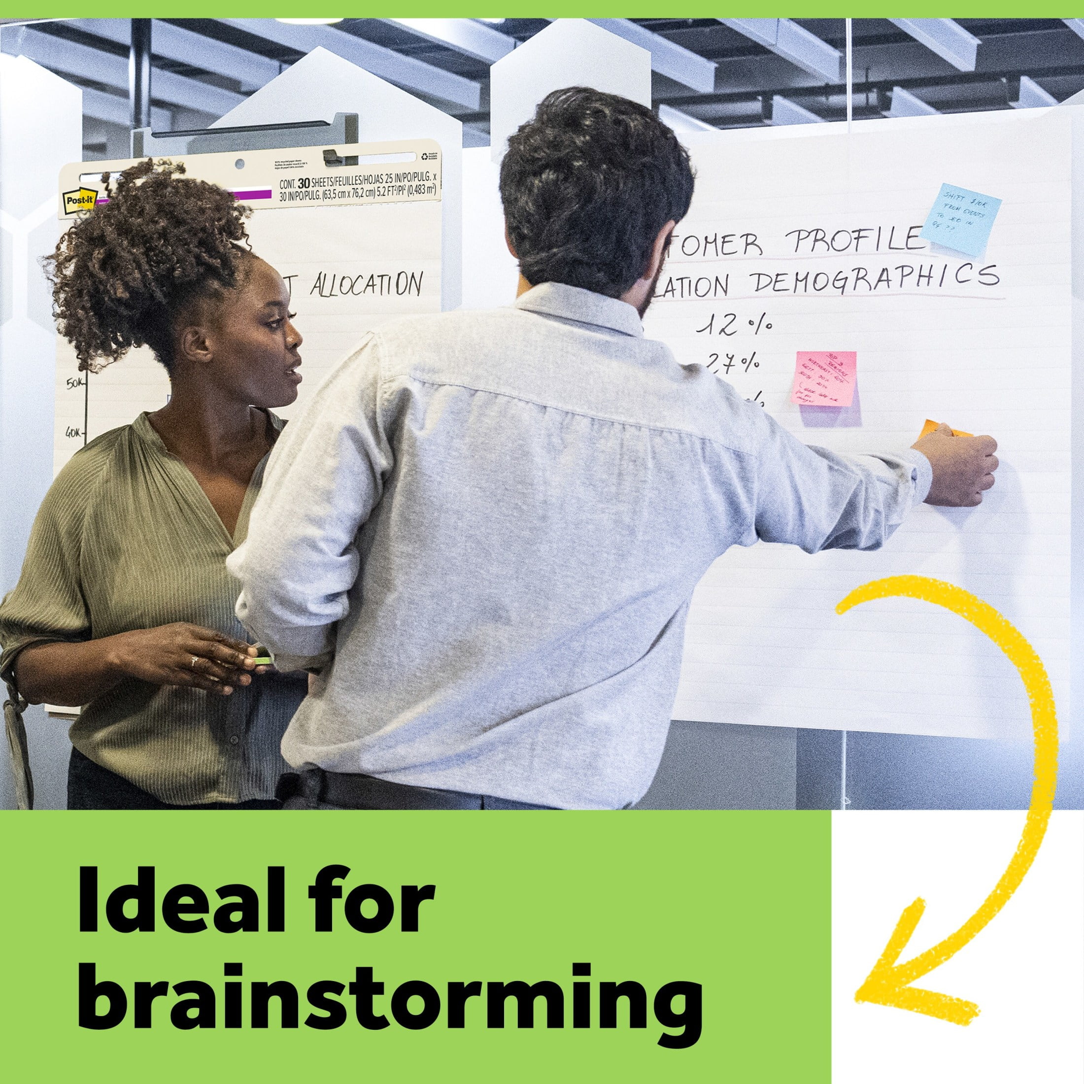 Post-it Super Sticky Easel Pad, White Recycled, 25 in. x 30 in., 6 Pads - Image 8