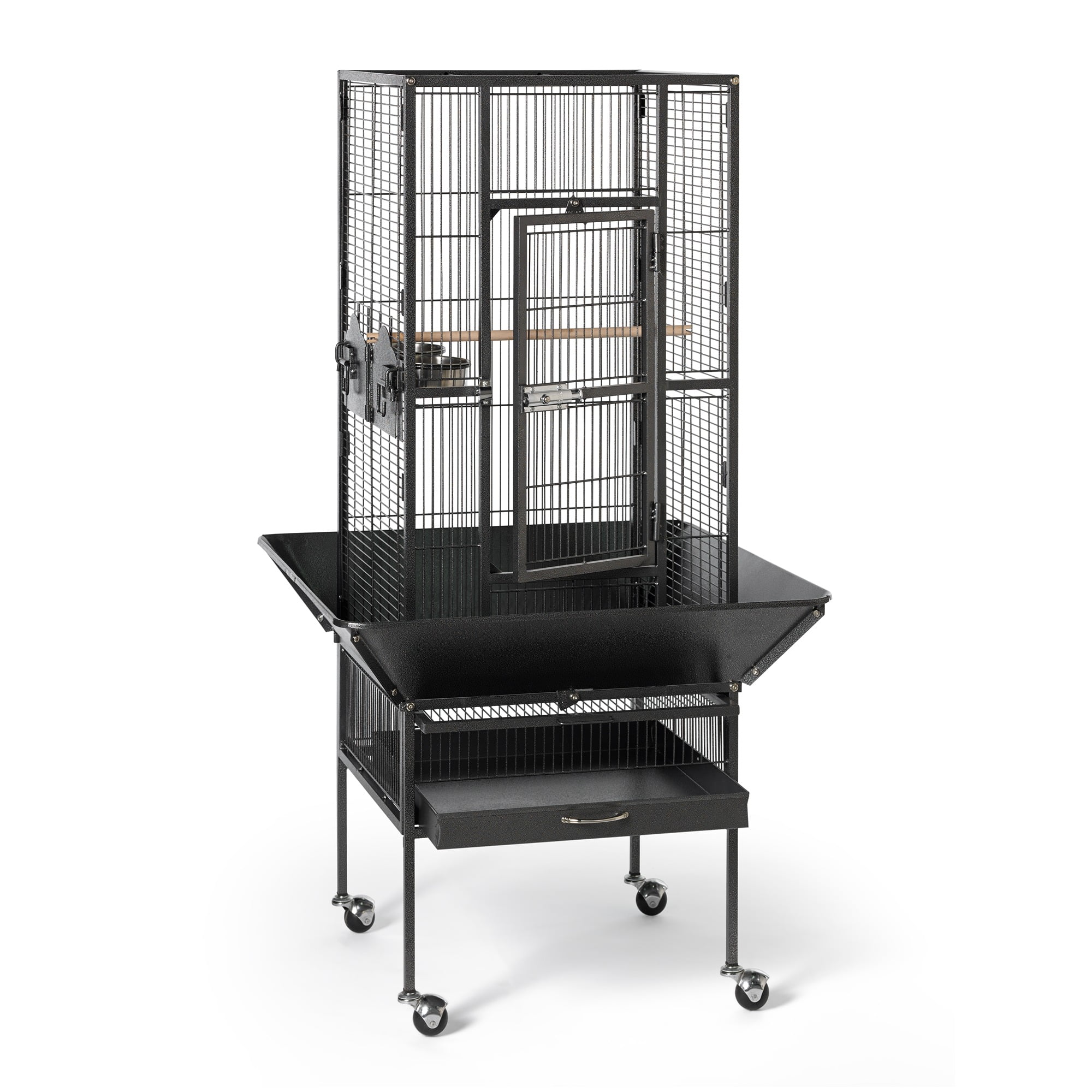 Prevue Pet Products Park Plaza Bird Cage, Black Hammertone - Image 5