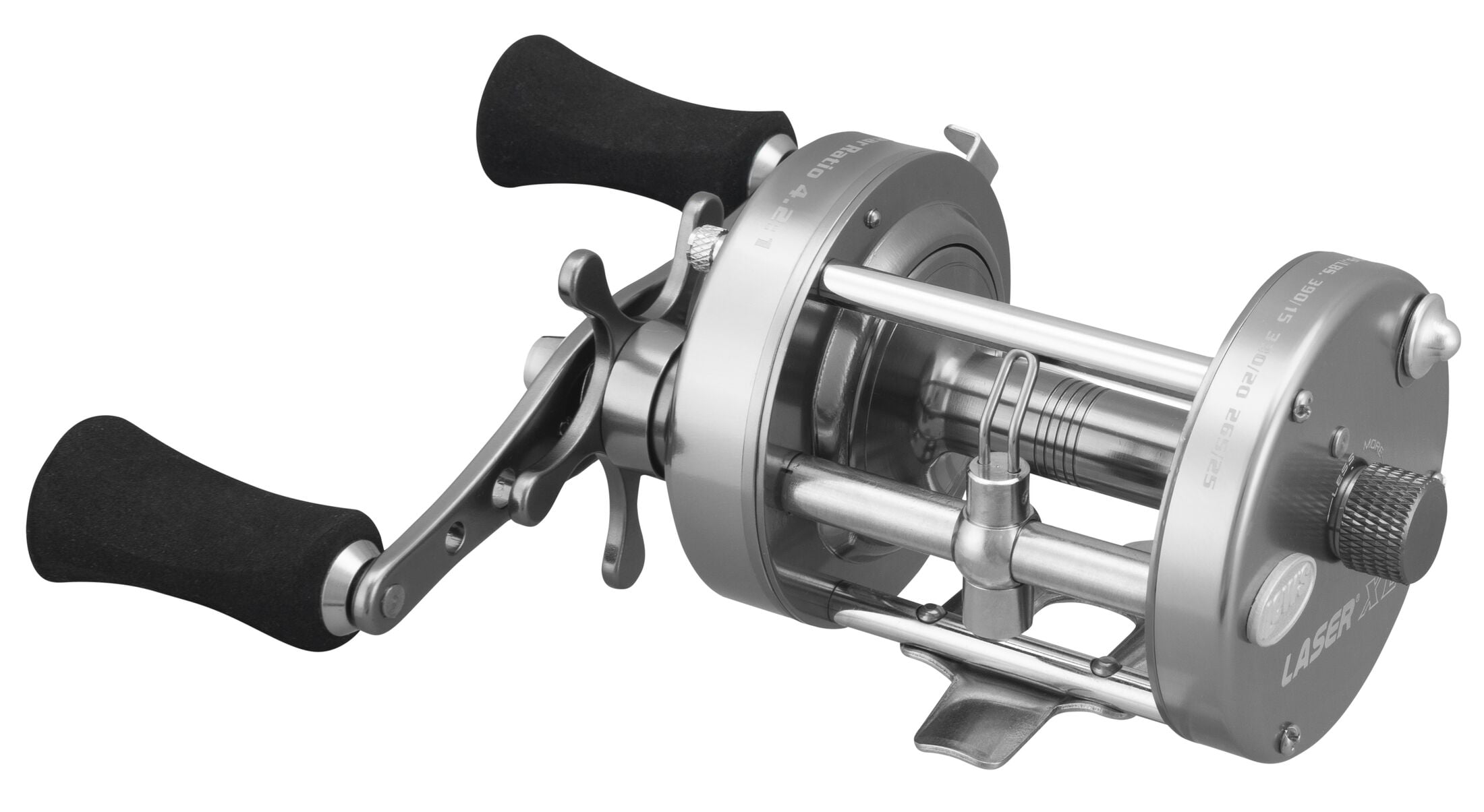 Lew's Laser XL Baitcast Fishing Reel, Size 60 Reel, Silver - Image 5