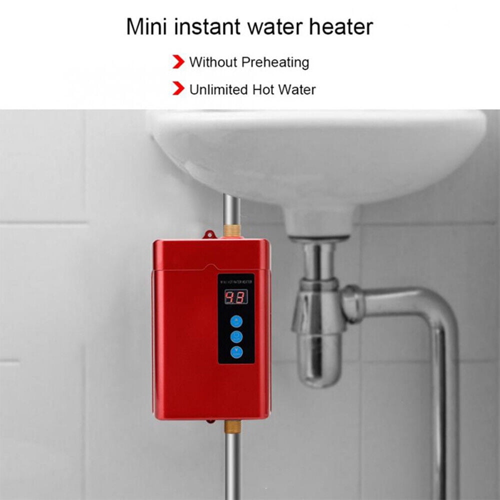 JahyShow 110V Kitchen Electric Hot Tankless Water Heater Sink Instant Boiler Bathroom (9.4x5.3x2.6 inches) - Image 8