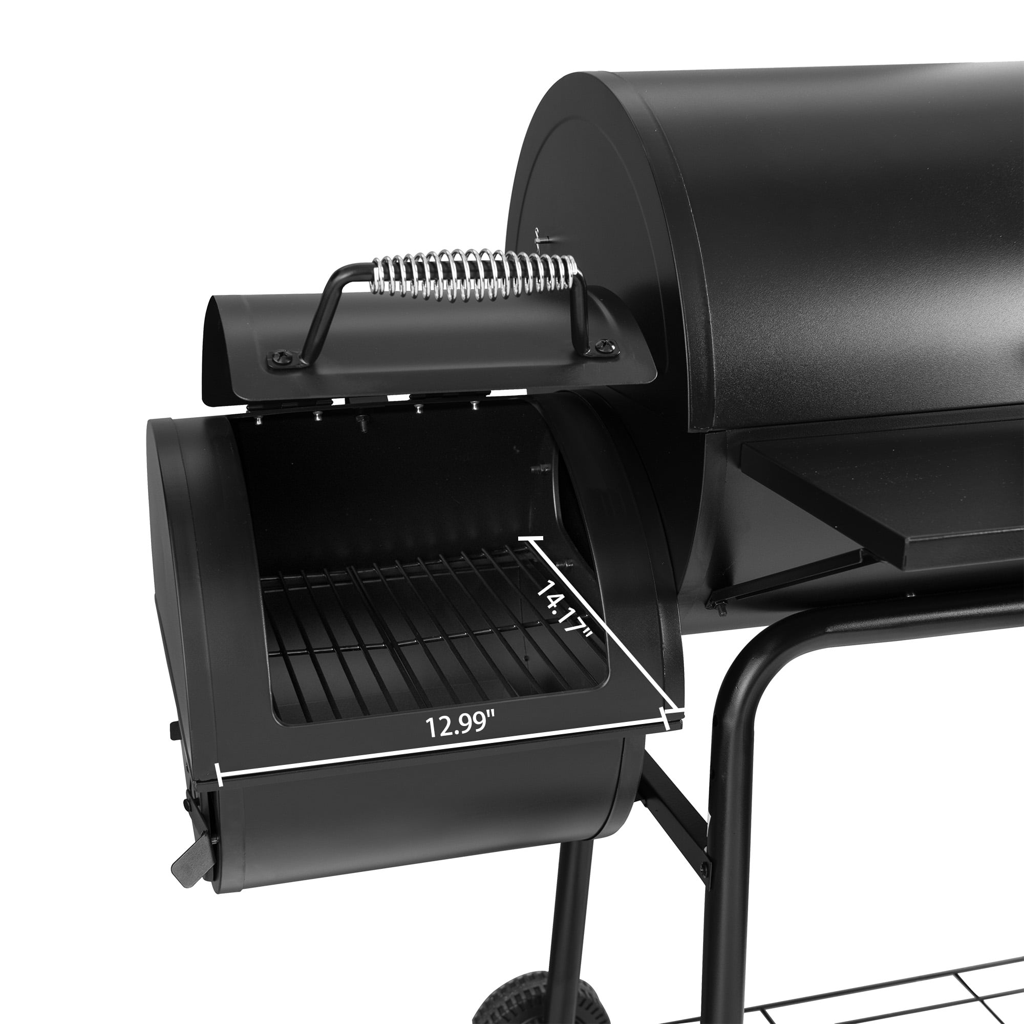Royal Gourmet 30" CC1830S Steel Charcoal Grill with Offset Smoker - Image 2