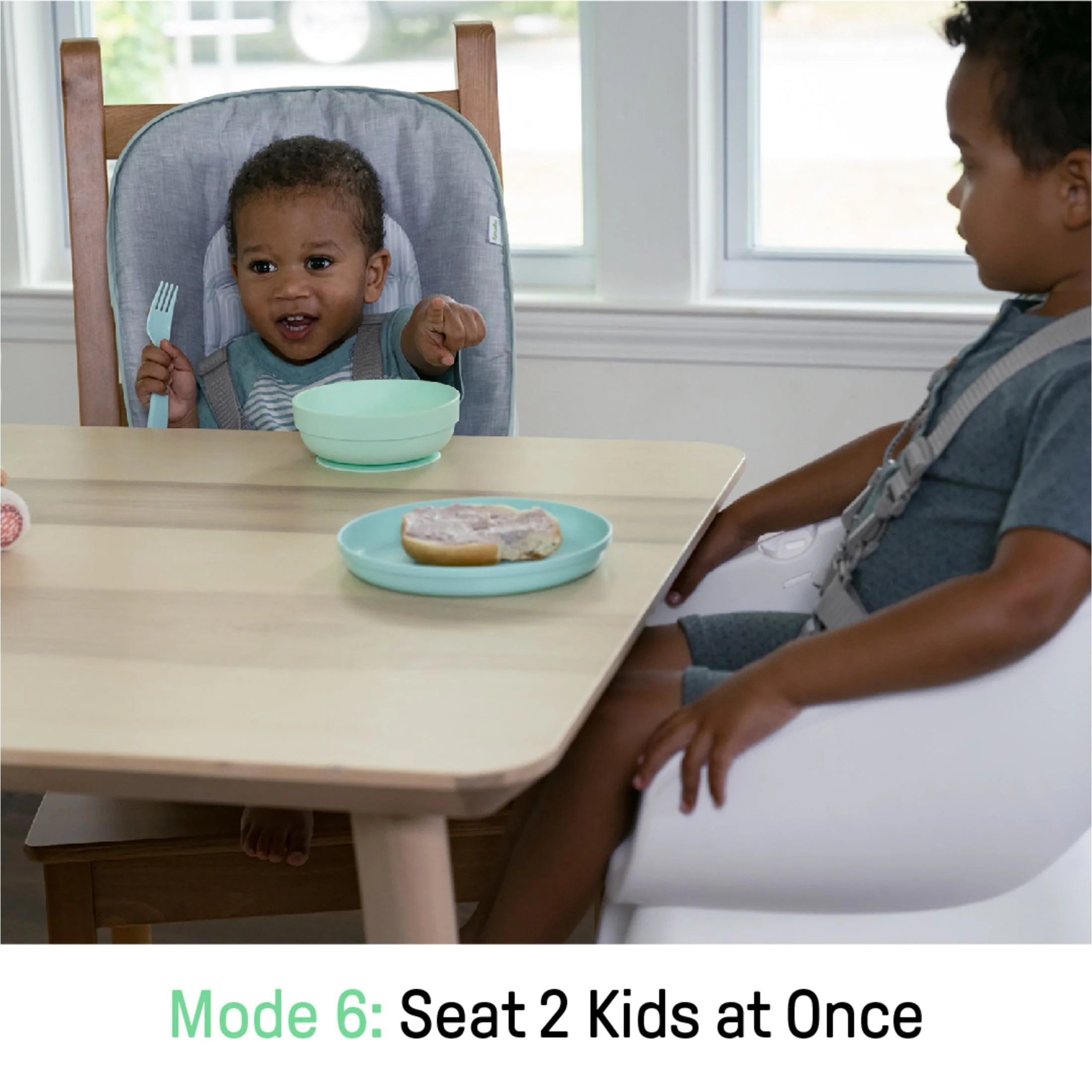Ingenuity Beanstalk Baby to Big Kid 6-in-1 High Chair, Booster Seat and More, Newborn to 5 Yrs - Ray - Image 11