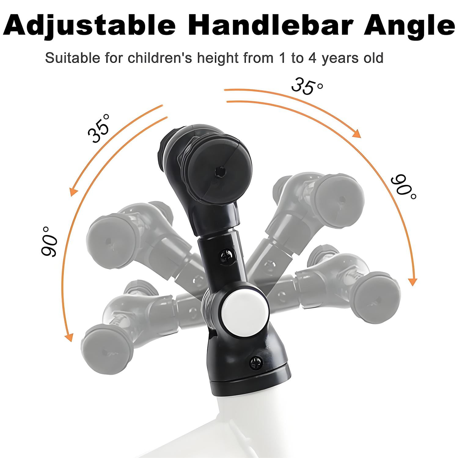 Kids Tricycle, 5-in-1 Toddler Balance Bike with Removable Pedals, White Tricycles for Toddlers Kids 1-4 Years Old Boys Girls Birthday Gift, Baby Bike Infant Trike Toddler Bike - Image 6