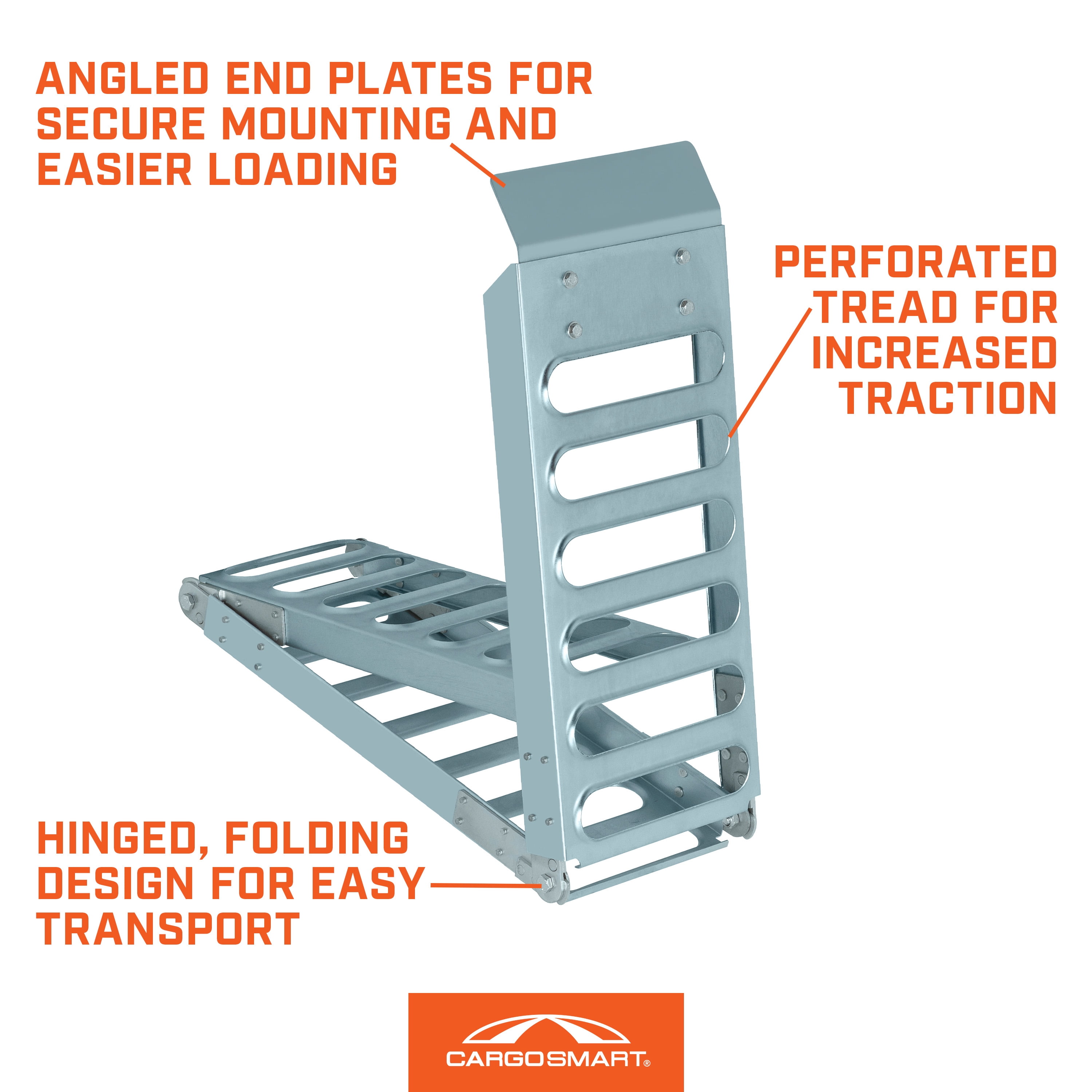 CargoSmart Steel Tri-Fold Loading Ramp 9in x 72in 500 lb Capacity - Image 9