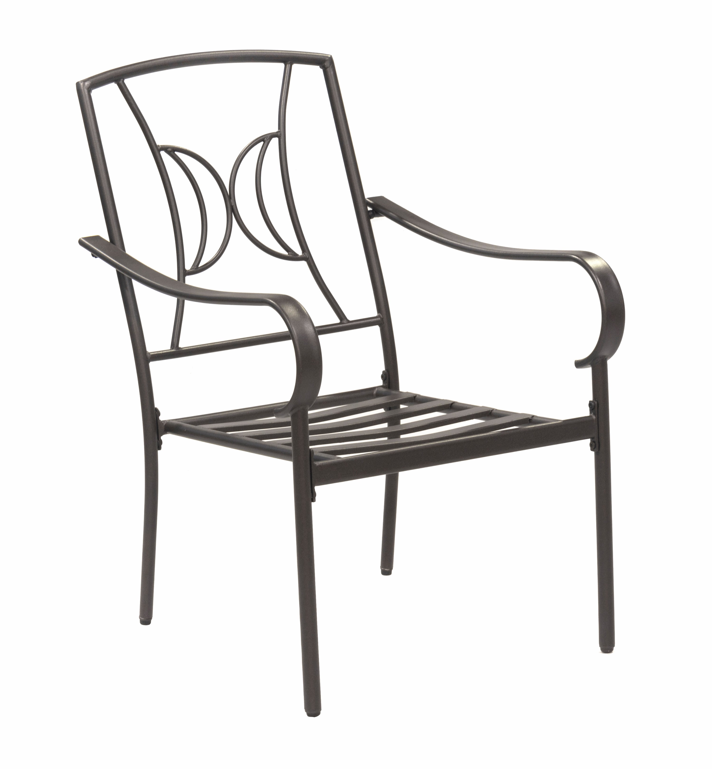 Outdoor Patio Garden Furniture Augusta 5-Piece Dining Set with 4 Cushioned Chairs, 1 Square Dining Table - Red - Image 3