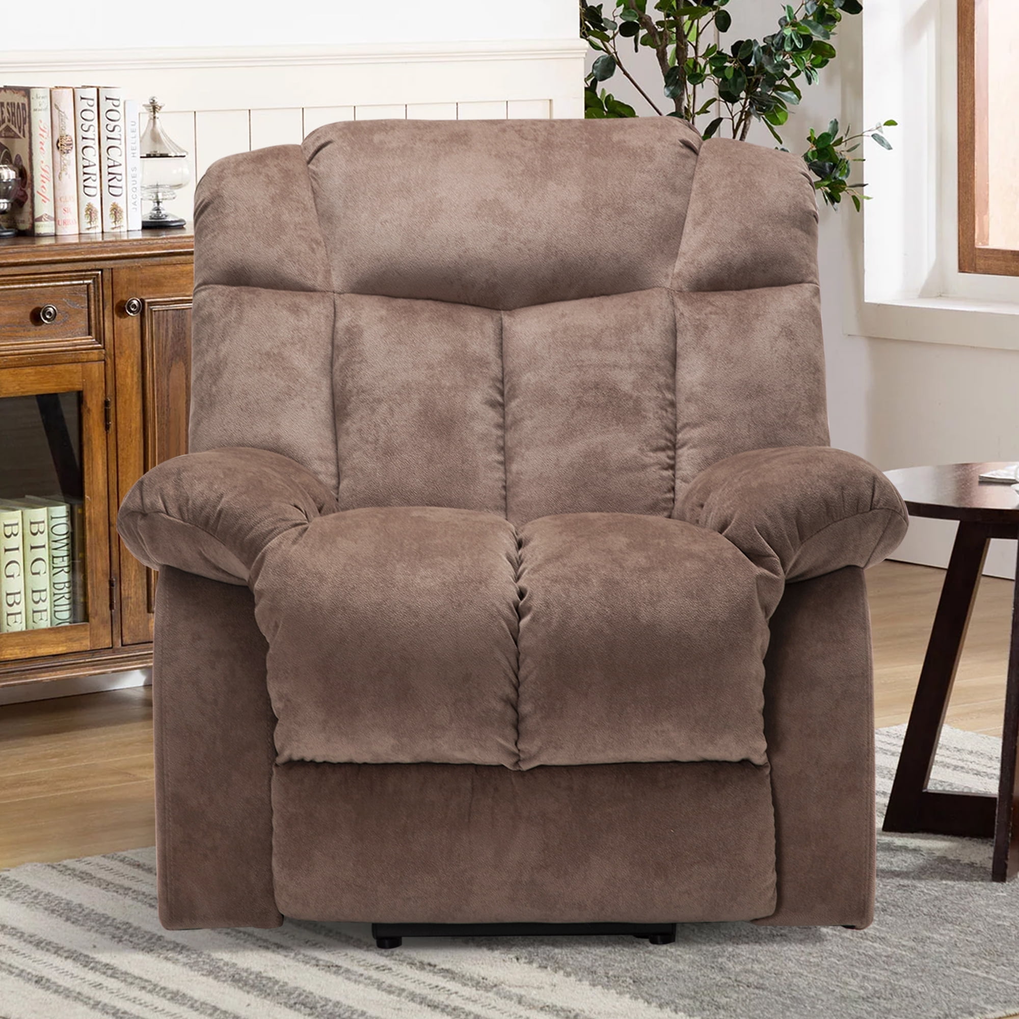 Large Power Lift Recliner Chair for Elderly, Overstuffed Wide Recliners for Adults, Heavy Duty Recliner Sofa and Safety Motion Reclining Mechanism,300lb Capacity,Camel - Image 6