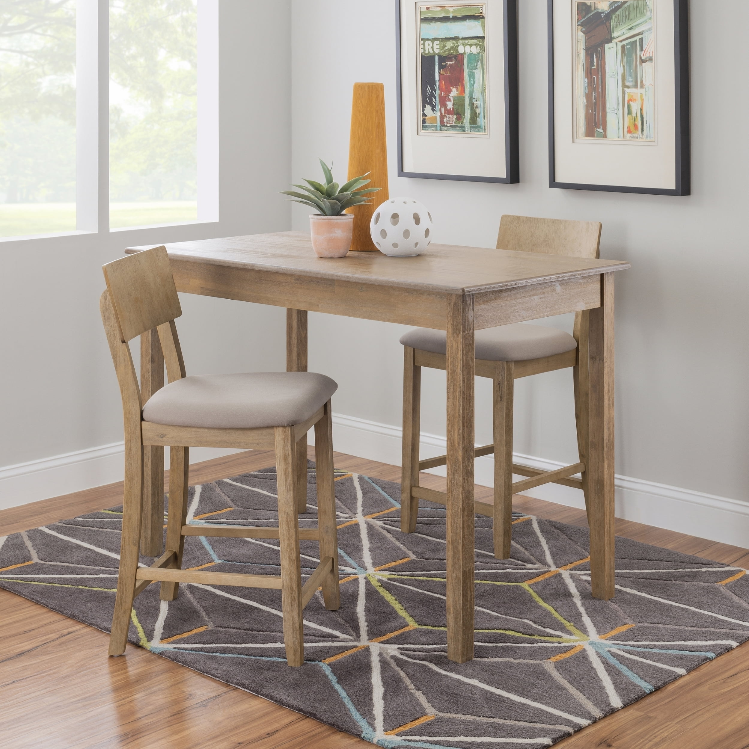 Linon Jamil Counter Height Tavern Table, Gray Wash - Image 16