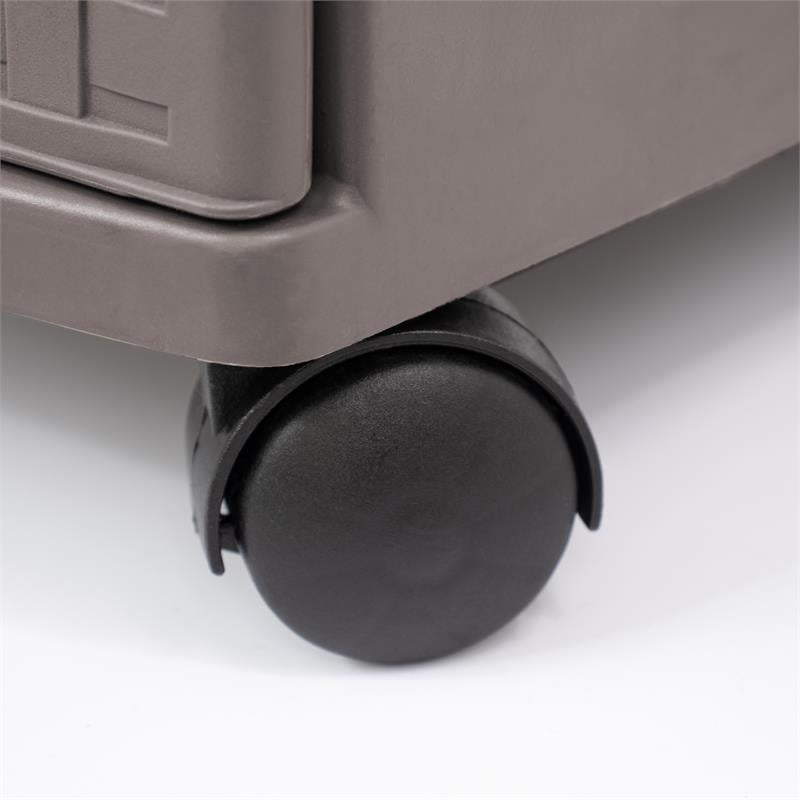 MQ Eclypse 4-Drawer Rolling Storage Cart in Taupe - Image 3