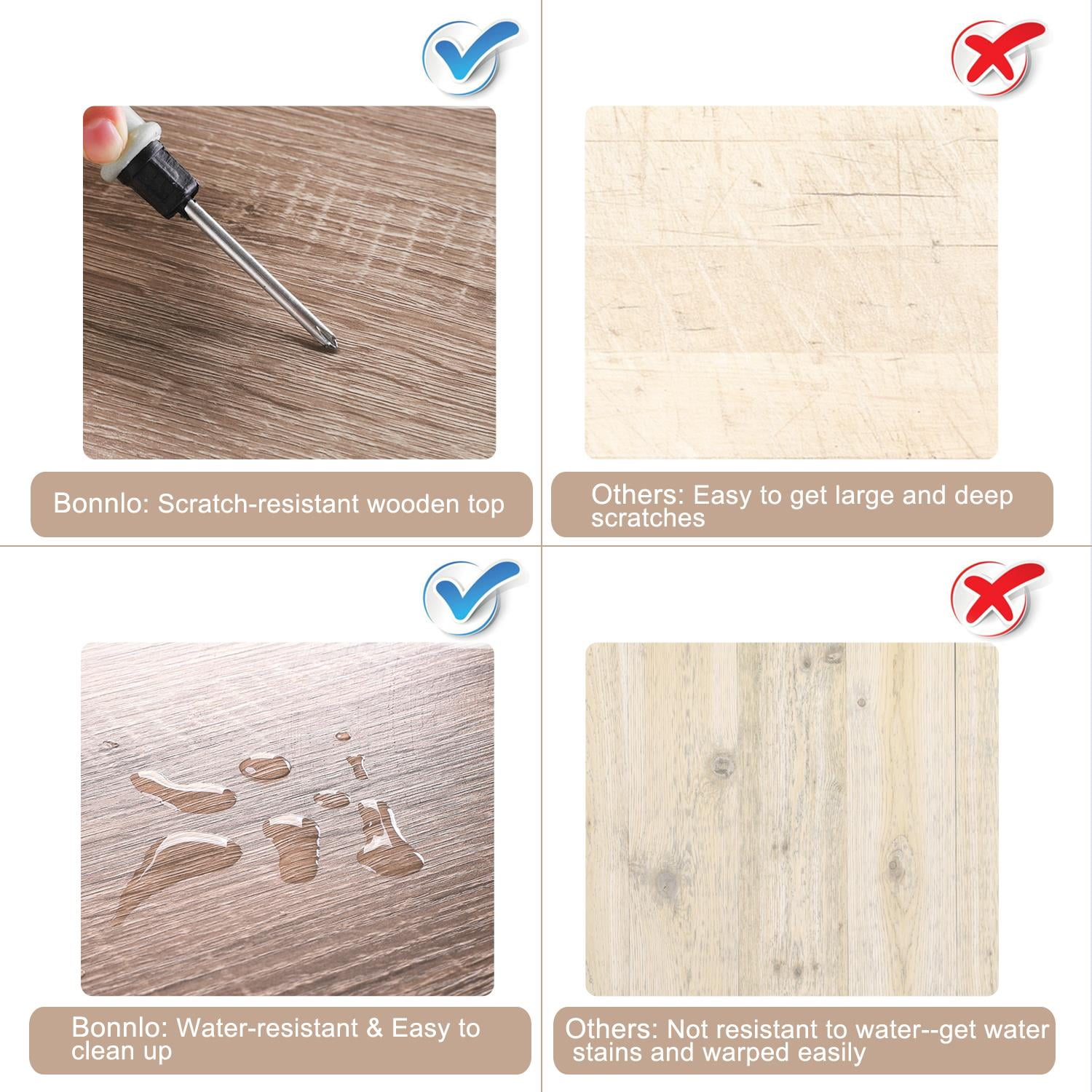 Ktaxon Console Table Sturdy Metal Frame Sofa Table TV Stand with Scratch-Resistant & Water-Resistant Wooden Top - Image 10