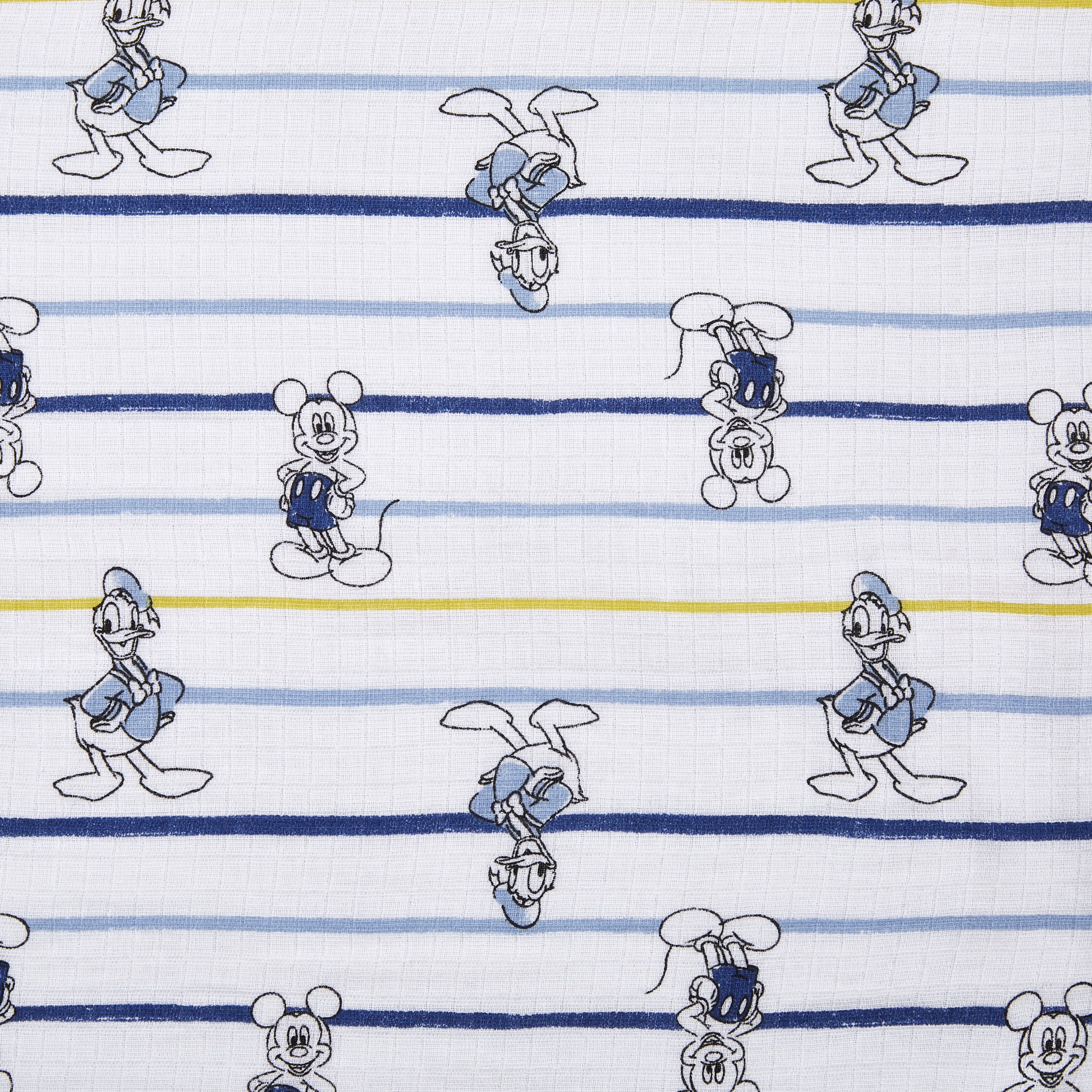 aden + anais Essentials Disney 100% Muslin Cotton Swaddle Blanket, Unisex, 4 Pack, Mickey - Image 5