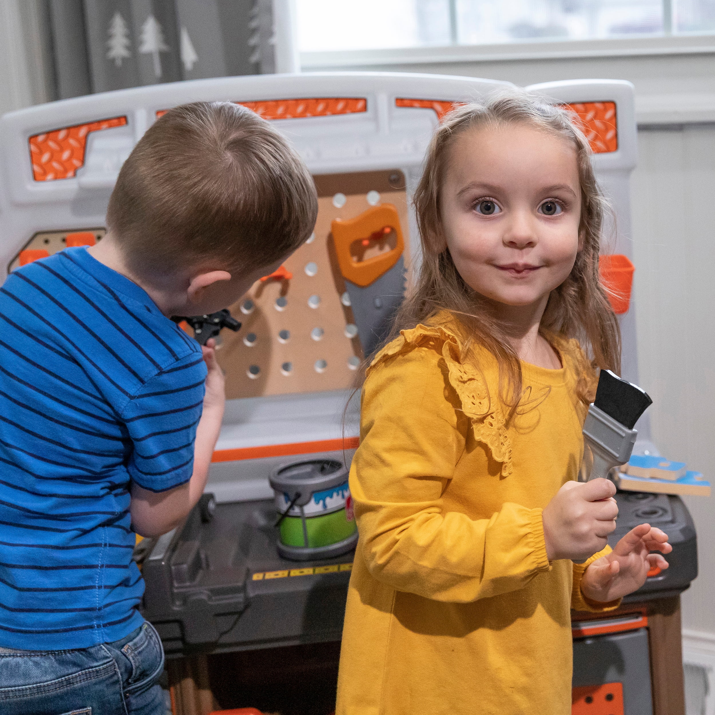 Step2 Big Builders Pro Workshop Multicolor Tool Bench, 27.50" x 34", 19 lb - Image 51