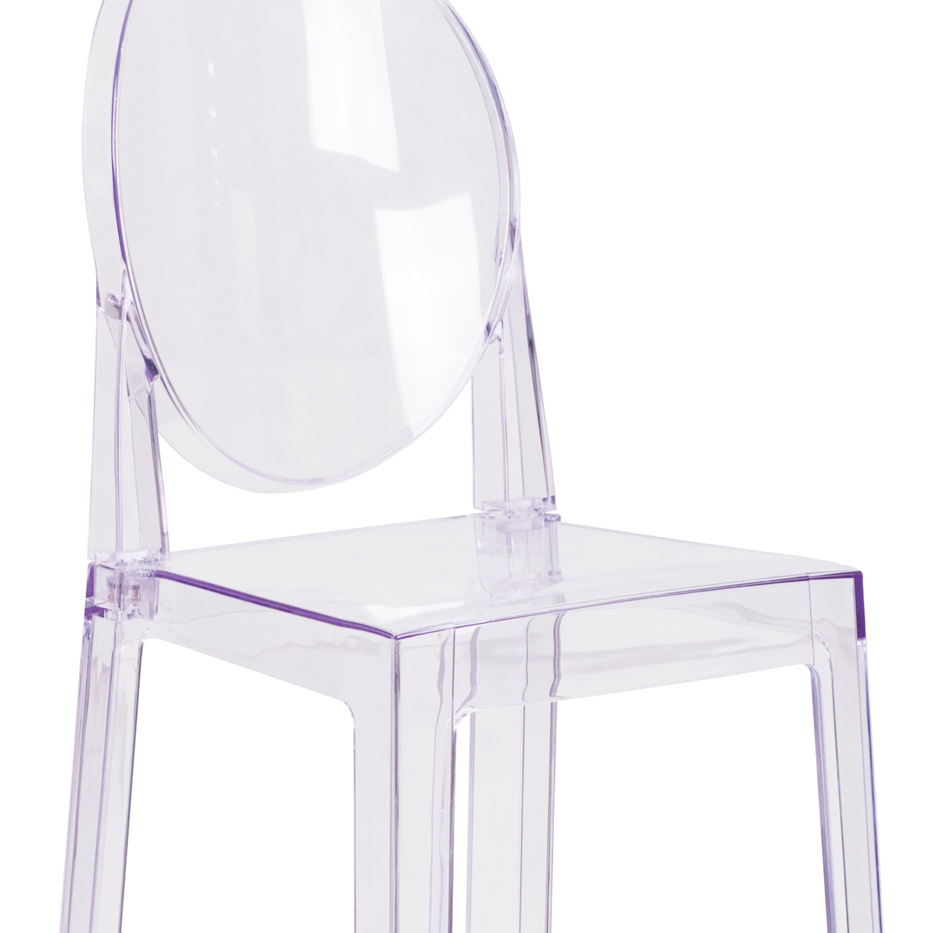 Flash Furniture Revna Ghost Barstool with Oval Back, Transparent Crystal - Image 11