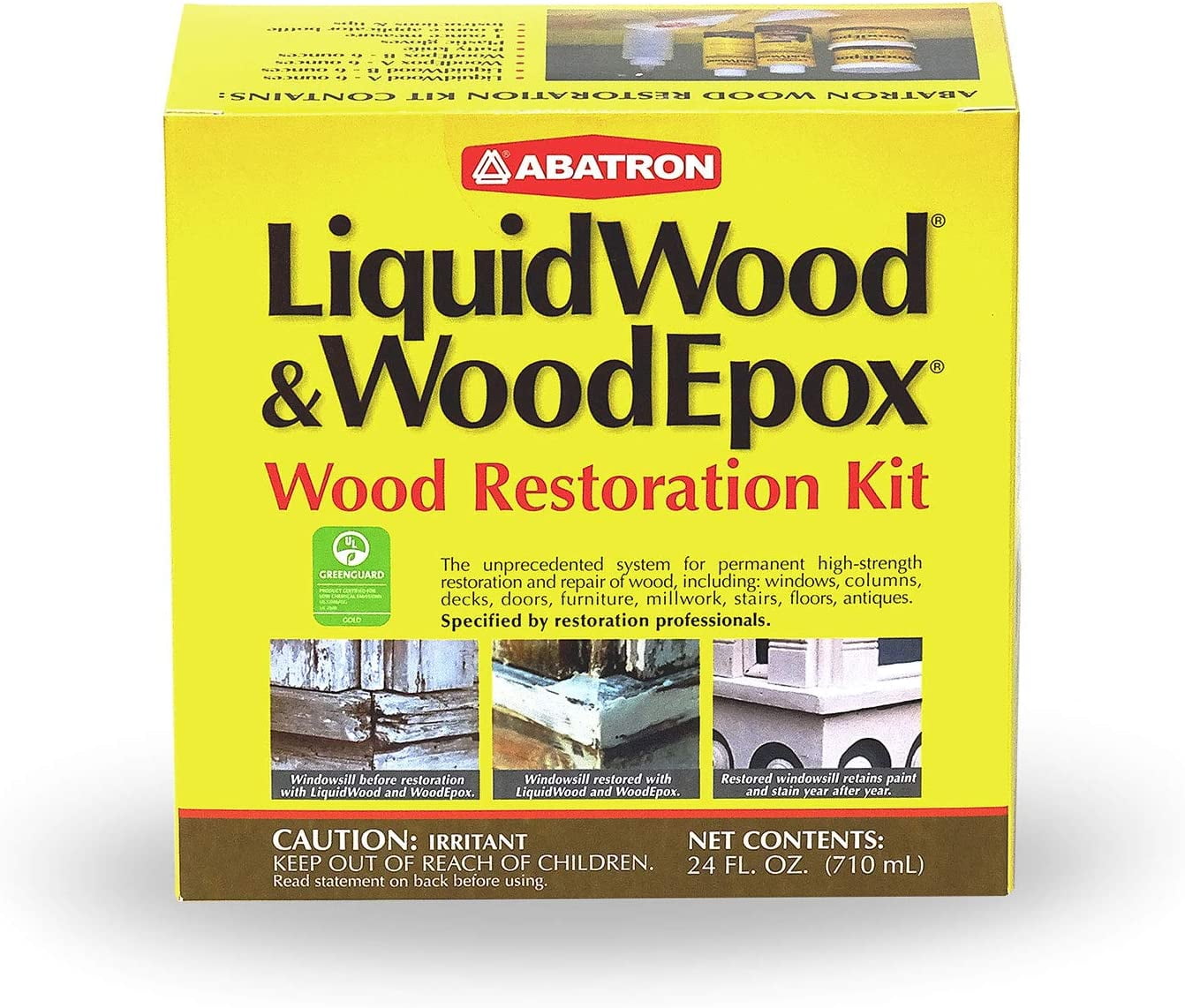 Abatron 24 Oz LiquidWood WoodEpox Epoxy Resin Glue Compound Wood Restoration Kit - Image 2