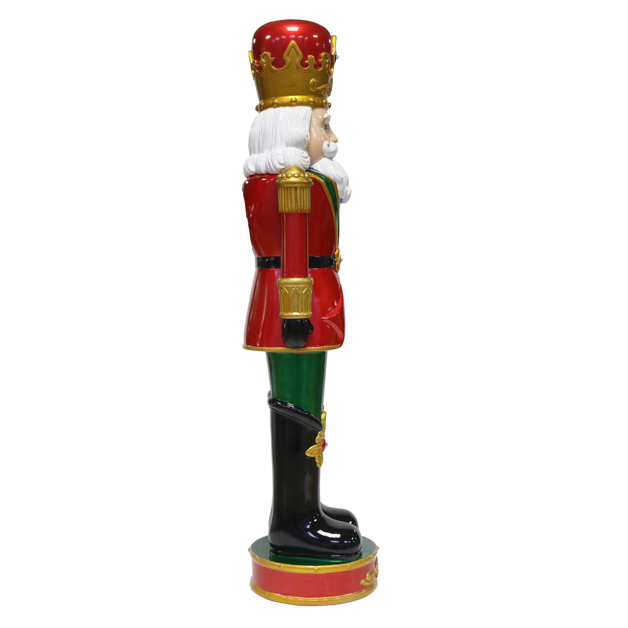 32 in Christmas Nutcracker with LED Lights up in Metallic Color, by Holiday Time - Image 4