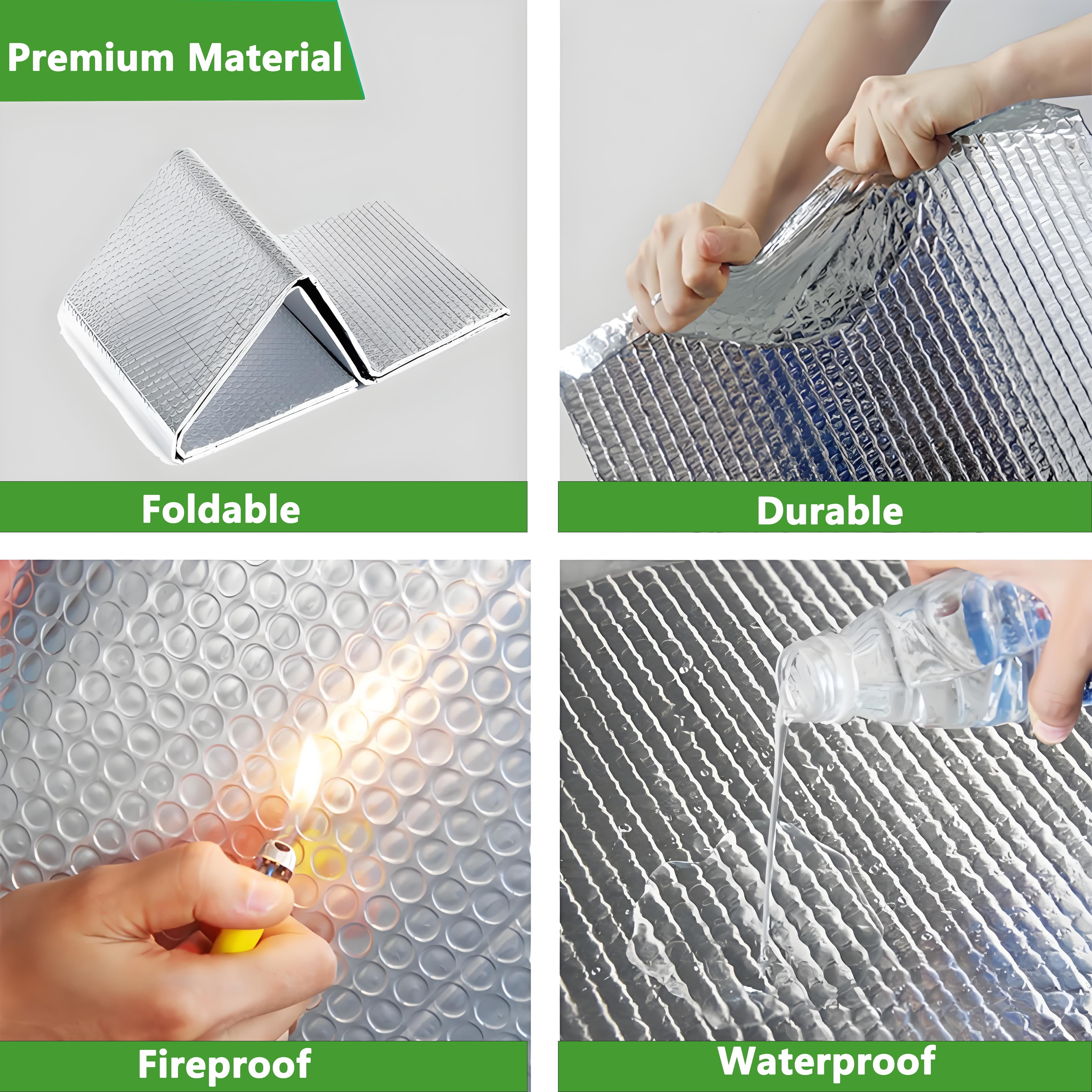 Petoto Bubble Reflective Insulation Roll, 24 in X 33 Ft Double Aluminum Foil, Window Insulation for Summer Heat, Thermal Insulation Radiant Barrier for Windows, RV, Roof, Garage Door - Image 14