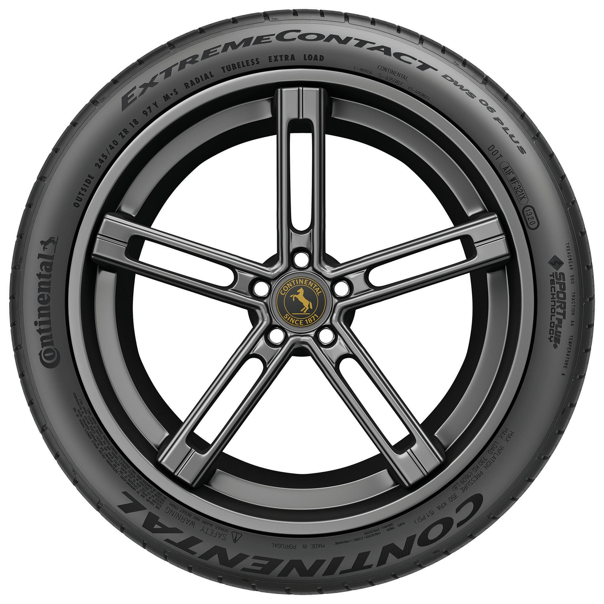 Continental ExtremeContact DWS06 PLUS UHP All Season 255/35ZR20 97Y XL Passenger Tire - Image 4