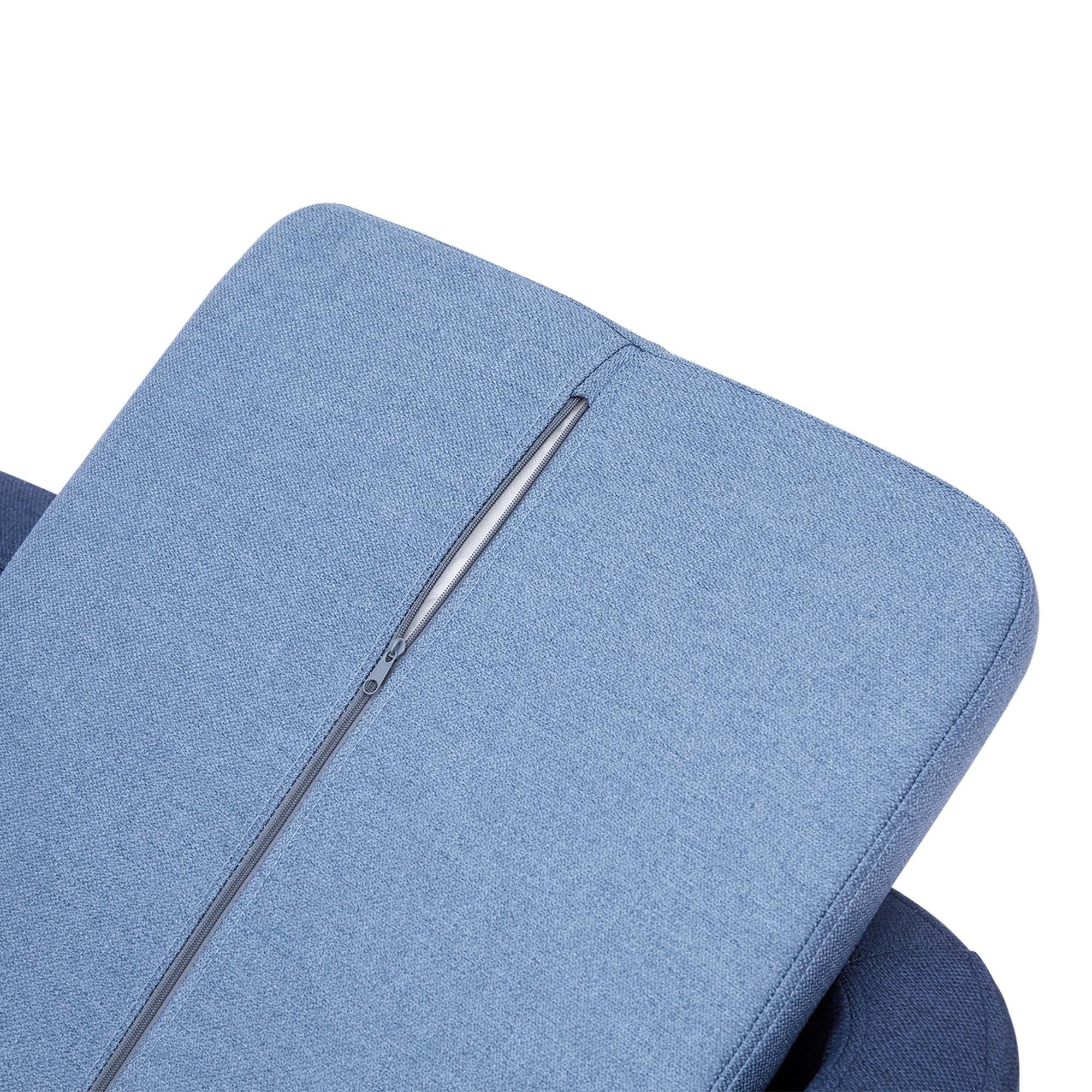 Teamson Pets Bennett Linen Sofa Dog Bed for Pets Up to 66 lbs, Navy - Image 8