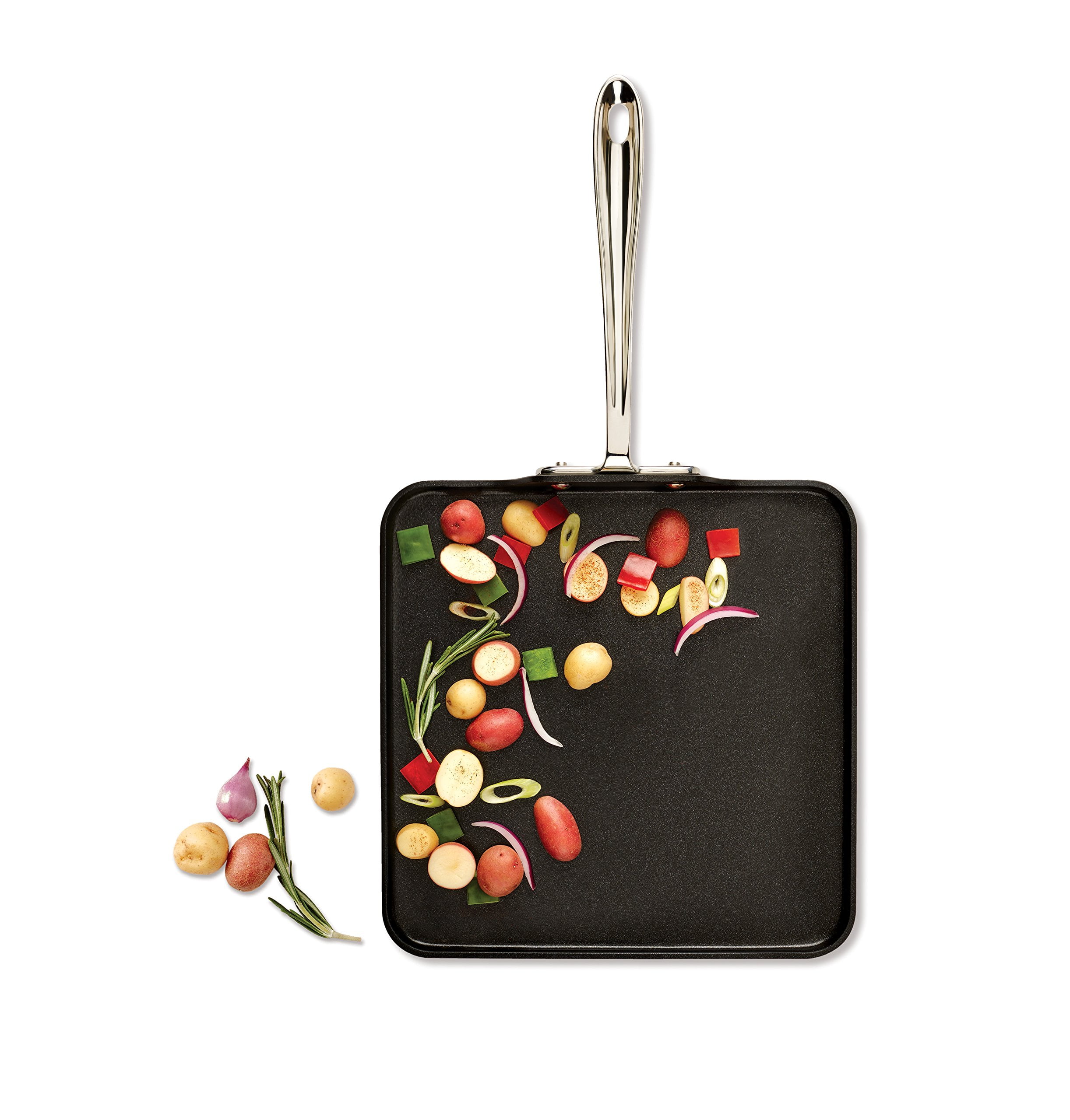 All-Clad HA1 Hard Anodized Nonstick Cookware, Square Griddle, 11 inch - Image 10