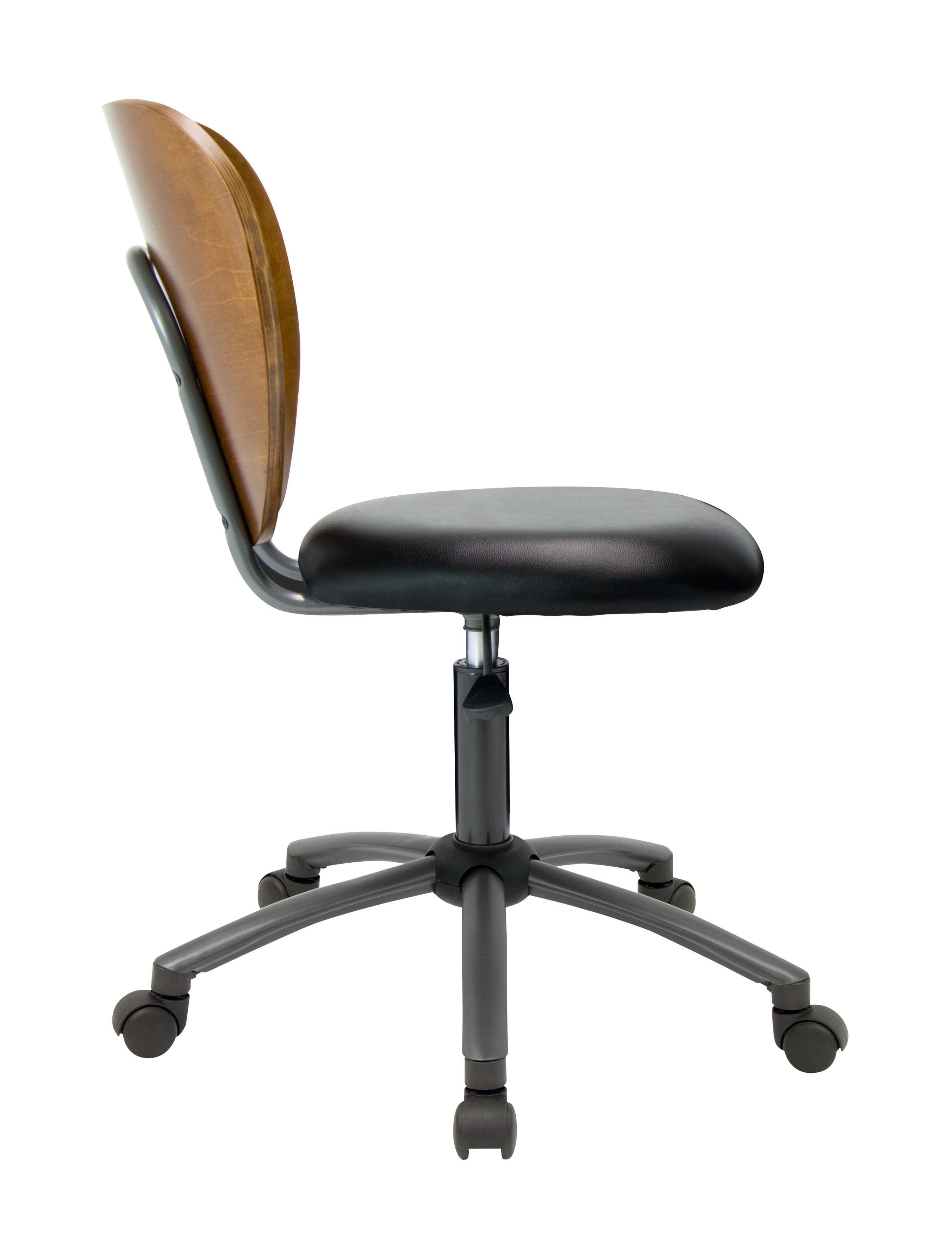 Studio Designs Ponderosa Wood Back Office Chair in Sonoma Brown / Black - Image 3