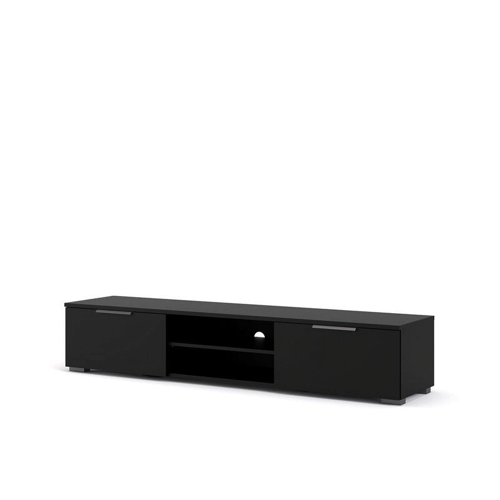 Tvilum Match 2 Drawer 2 Shelf TV Stand in Black Matte - Image 5