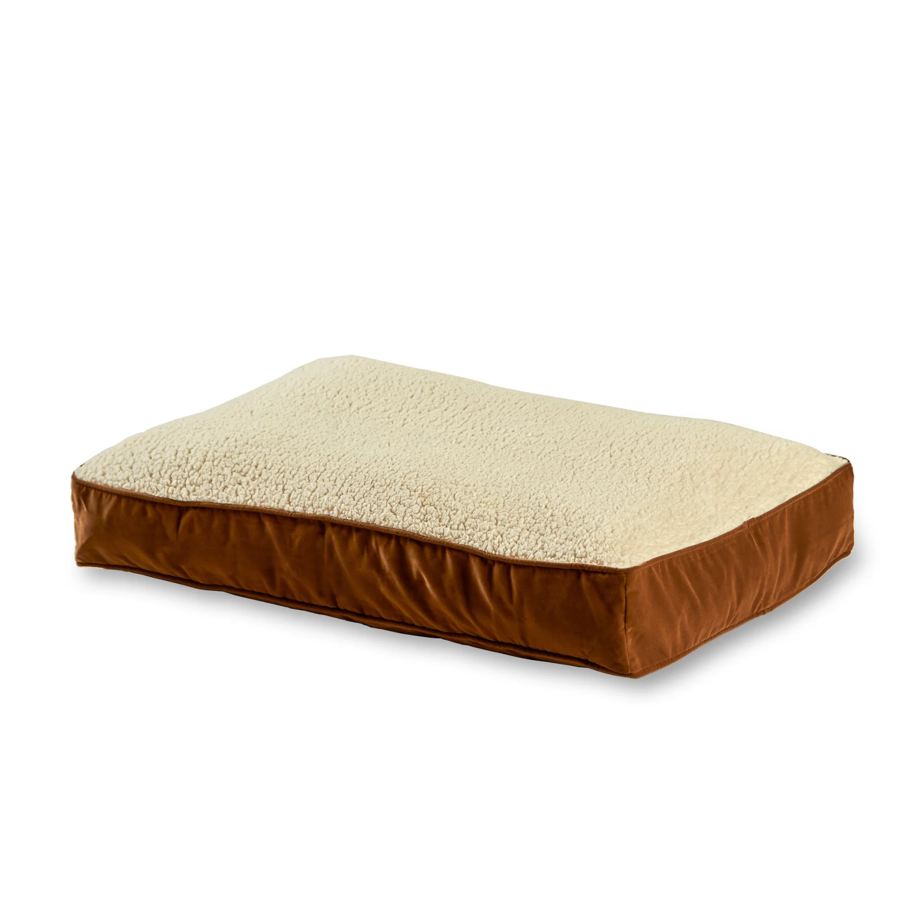 Happy Hounds Buster Sherpa Rectangle Pillow Style Dog Bed, Latte, Large (48 x 36 in.) - Image 7