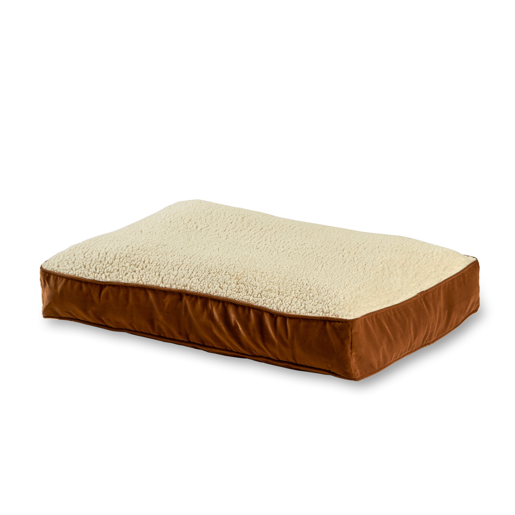 Happy Hounds Buster Sherpa Rectangle Pillow Style Dog Bed, Latte, Small (36 x 24 in.) - Image 7
