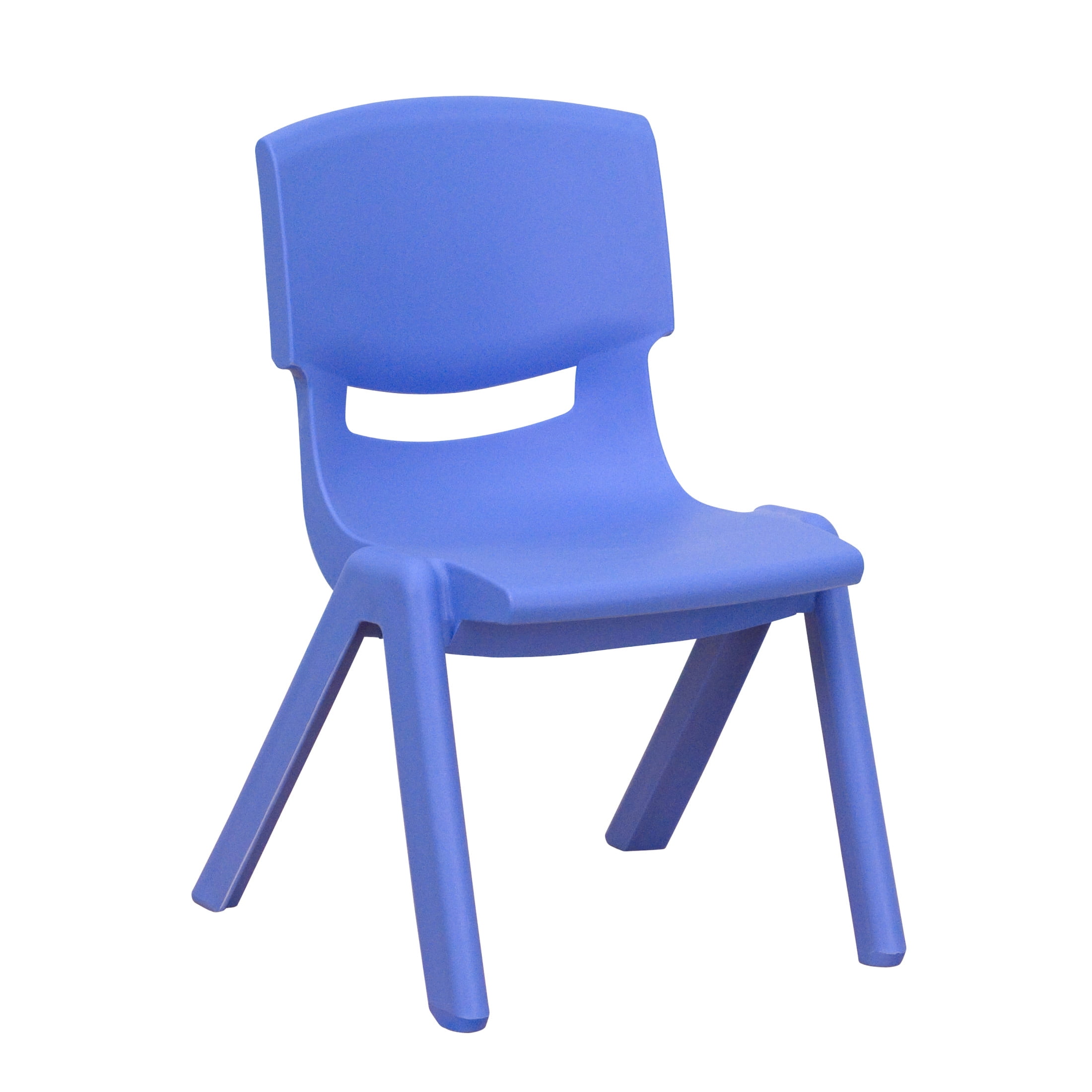 Flash Furniture Whitney 20"H Plastic Stackable School Chairs for Kids Ages 2-4, Set of 10, Blue - Image 4