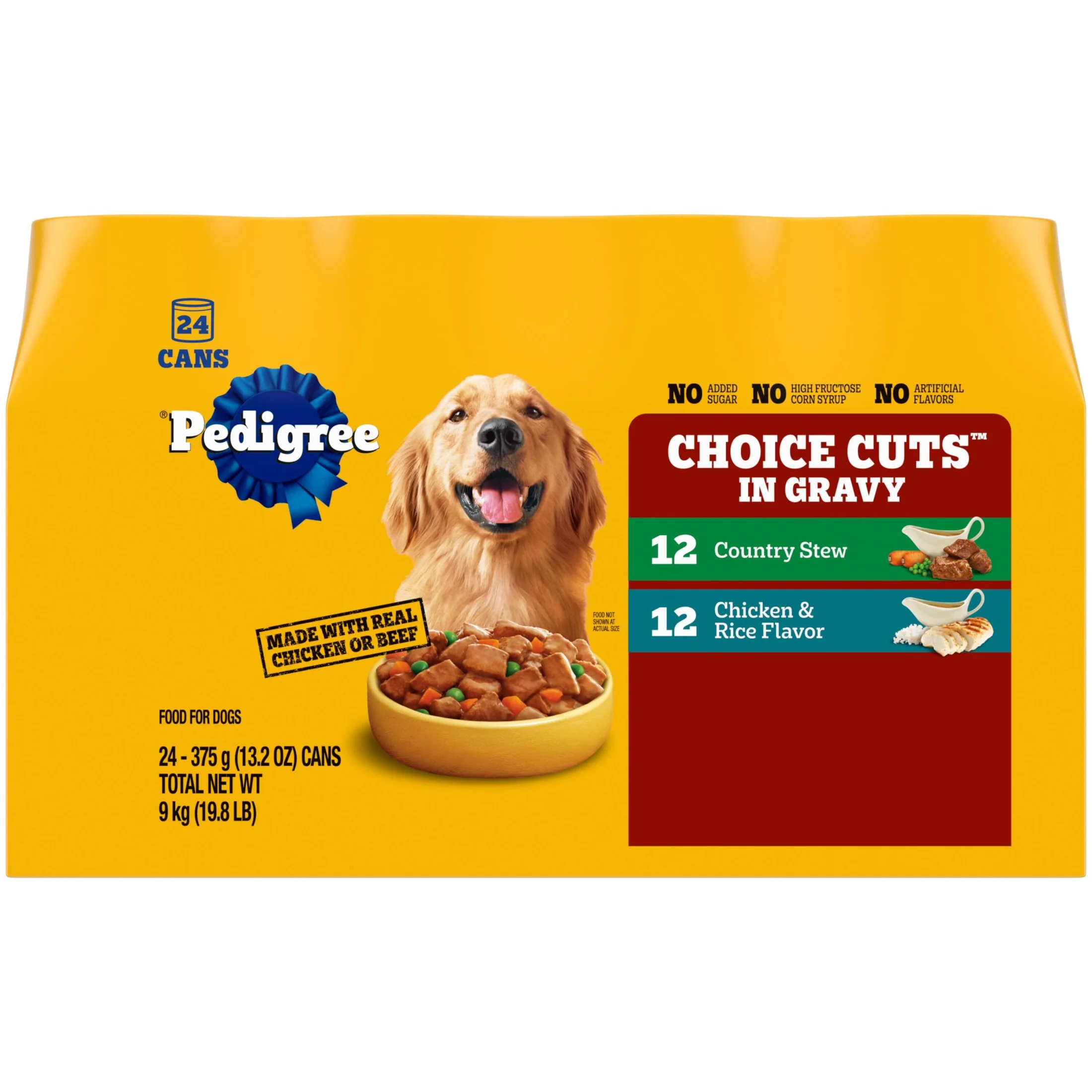 Pedigree Choice Cuts In Gravy Adult Wet Dog Food Chicken & Rice Multipack, 13.2 oz Cans 24 Pack - Image 7