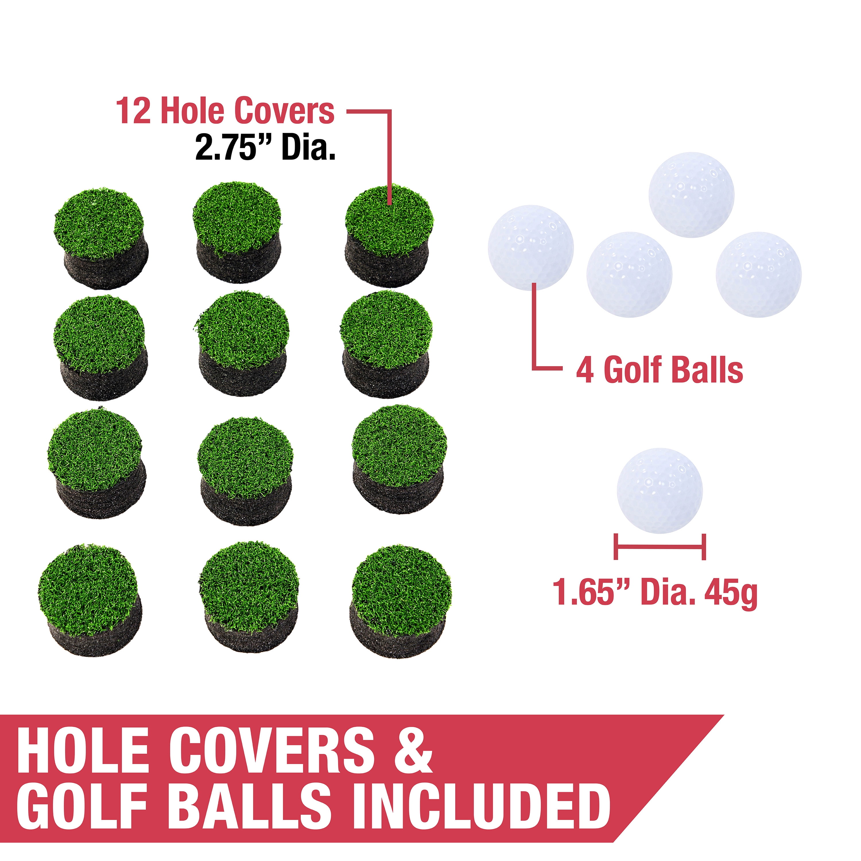 MD Sports Golf Pong Game Set,100inch,Green,Includes 2 Putters and 4 Balls. - Image 5